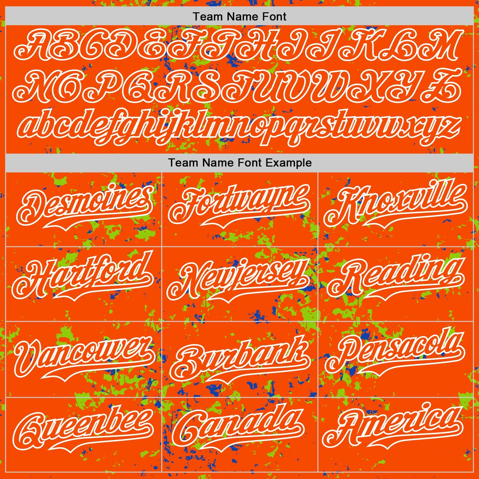 Custom Orange Neon Green Thunder Blue-White Fragment Pattern Bomber Full-Snap Varsity Letterman Hoodie Jacket view 5