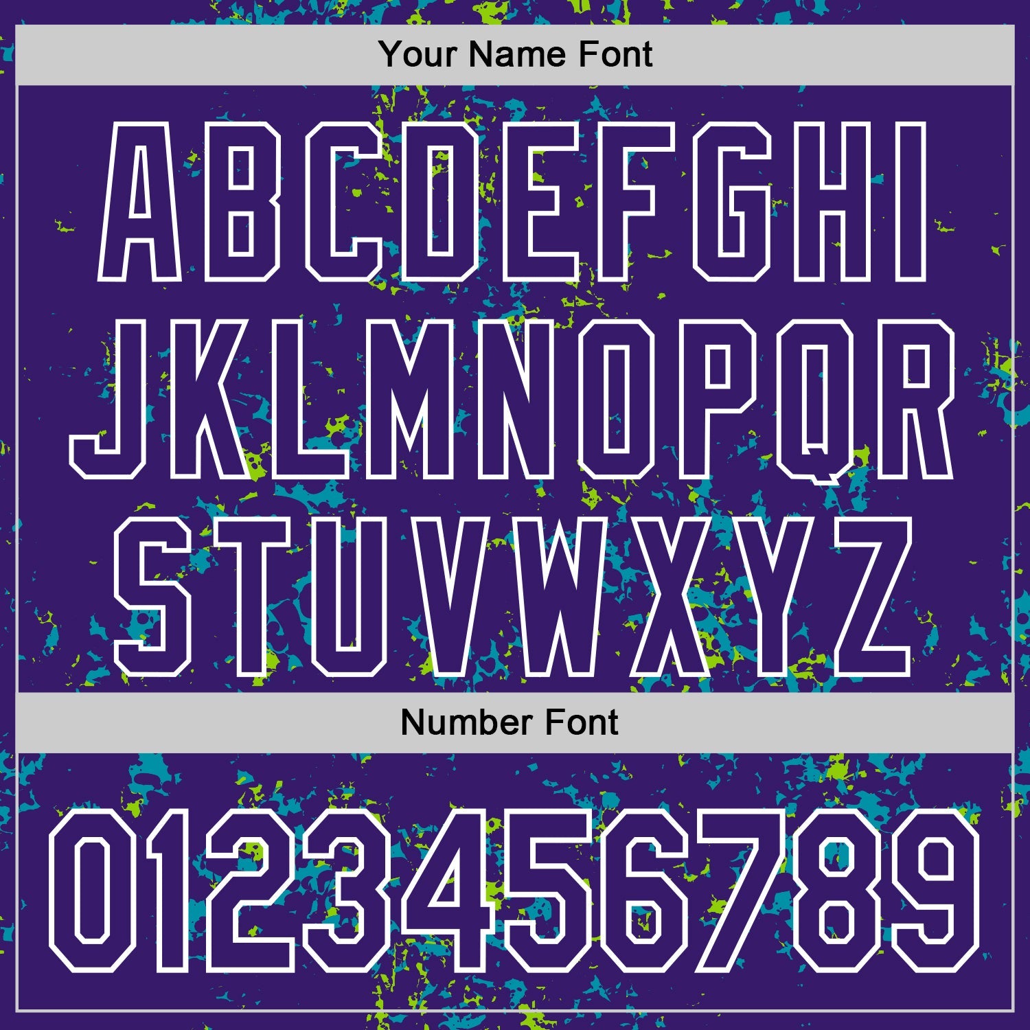 Custom Purple Teal Neon Green-White Fragment Pattern Bomber Full-Snap Varsity Letterman Hoodie Jacket view 6