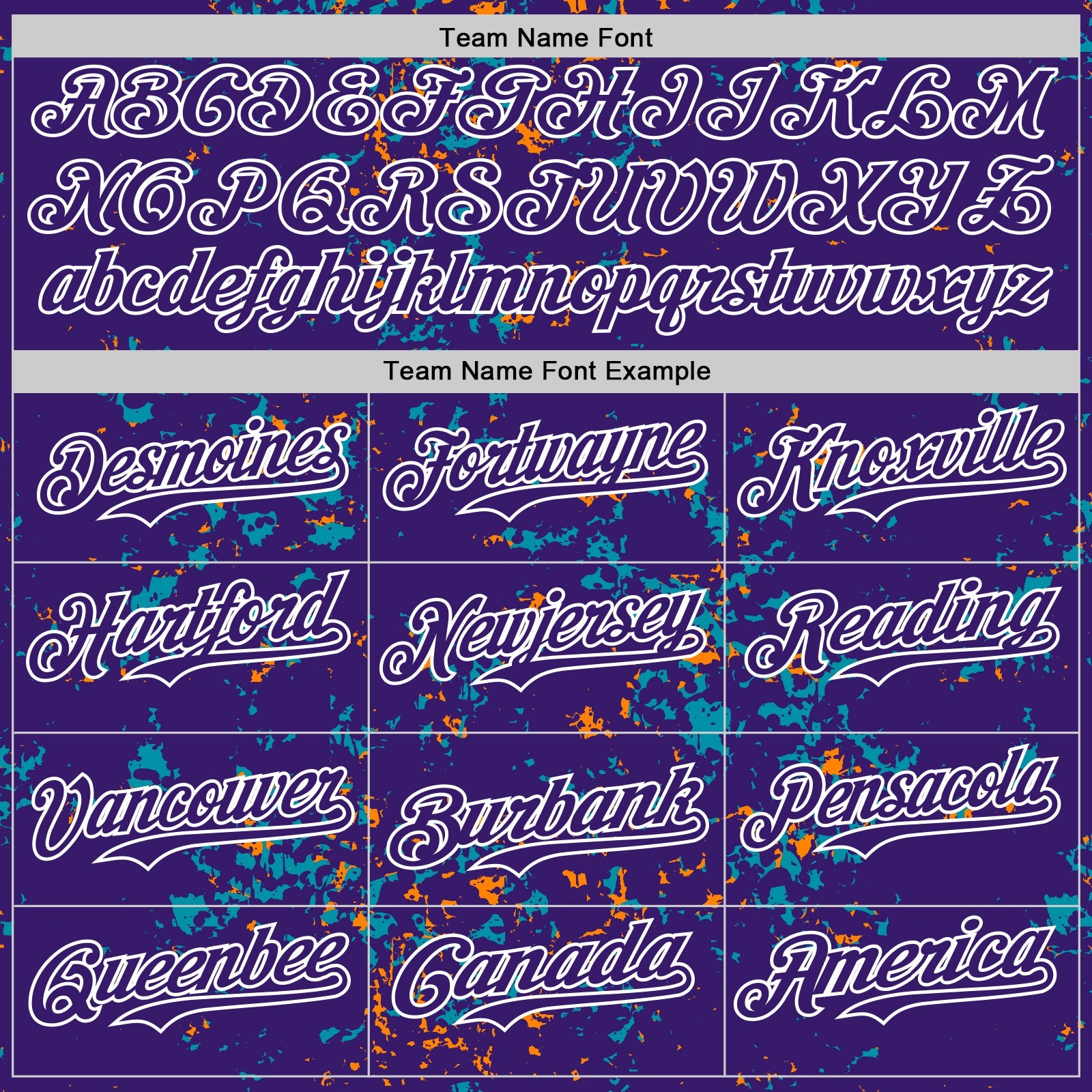 Custom Purple Teal Bay Orange-White Fragment Pattern Bomber Full-Snap Varsity Letterman Hoodie Jacket view 5