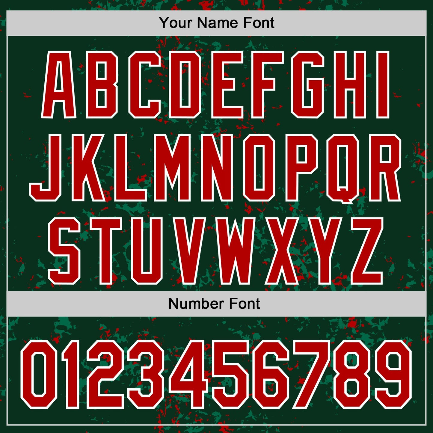Custom Green Red Kelly Green-White Fragment Pattern Bomber Full-Snap Varsity Letterman Hoodie Jacket view 6