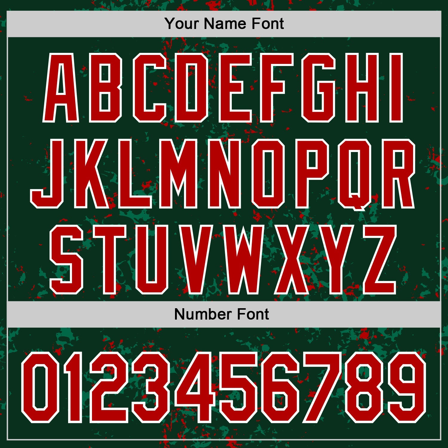 Custom Green Red Kelly Green-White Fragment Pattern Bomber Full-Snap Varsity Letterman Hoodie Jacket view 6