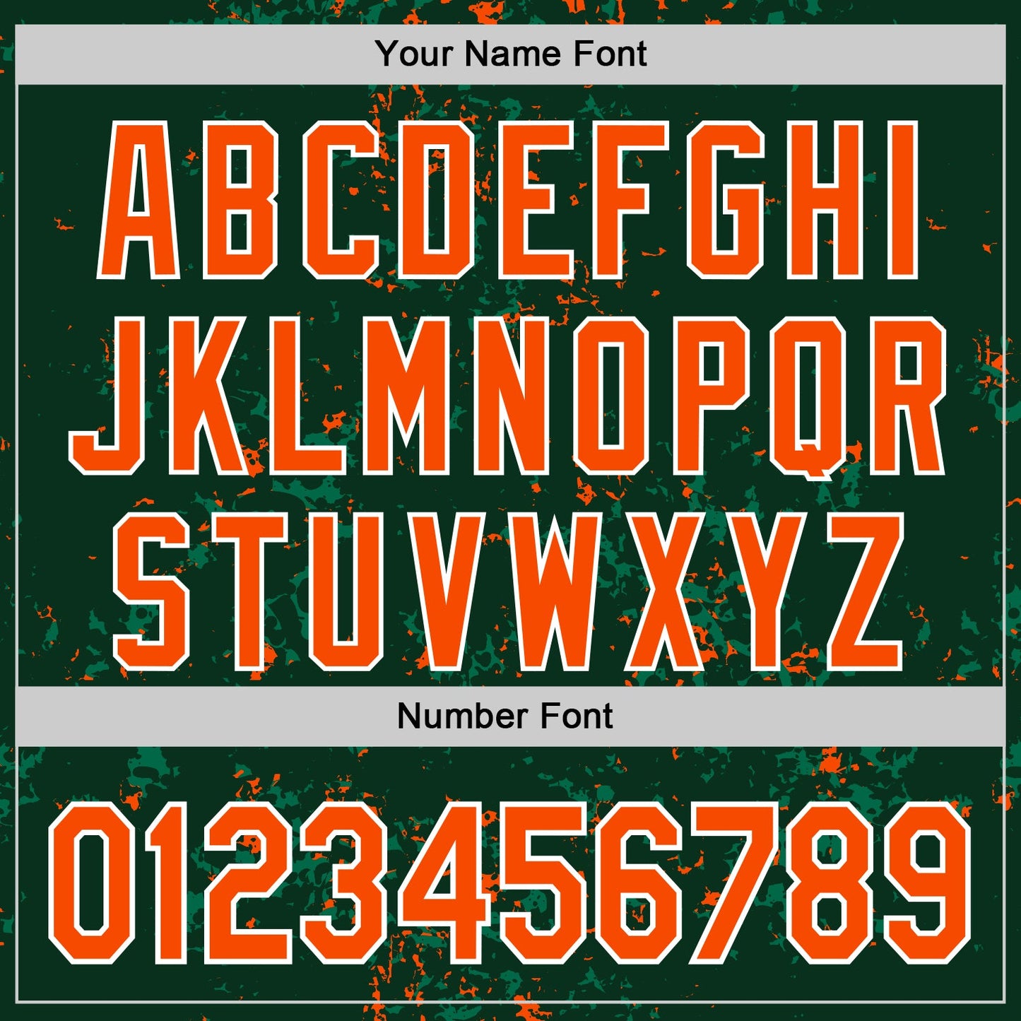 Custom Green Orange Kelly Green-White Fragment Pattern Bomber Full-Snap Varsity Letterman Hoodie Jacket view 6