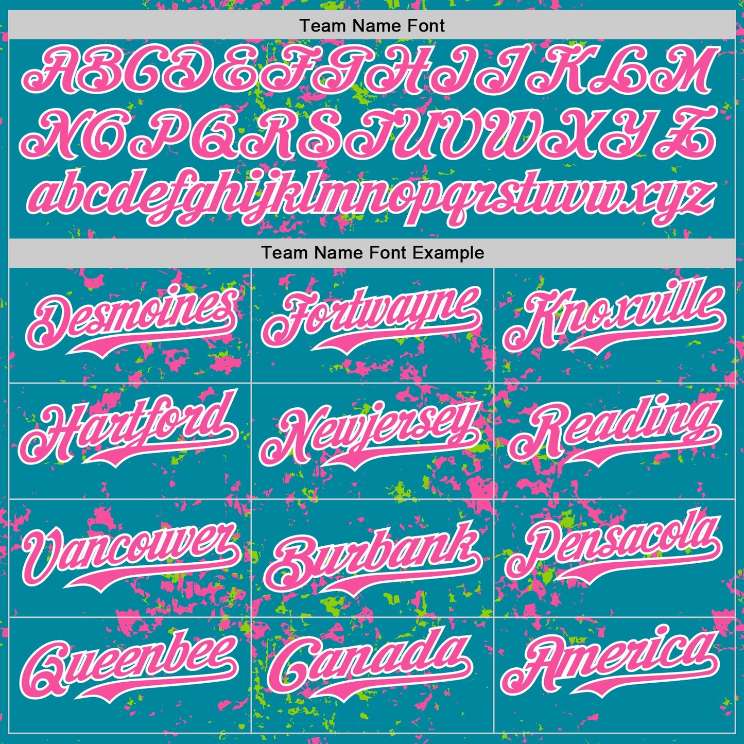 Custom Teal Pink Neon Green-White Fragment Pattern Bomber Full-Snap Varsity Letterman Hoodie Jacket view 5
