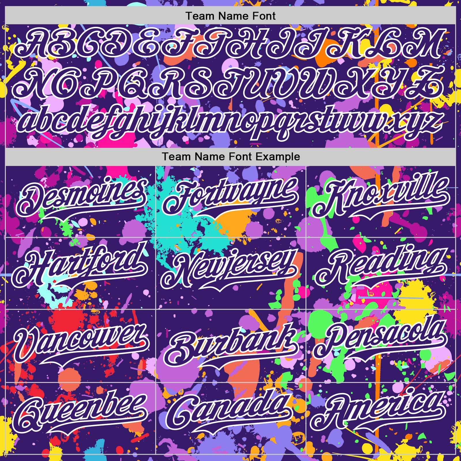 Custom Graffiti Pattern Purple-White Splash Bomber Full-Snap Varsity Letterman Hoodie Jacket view 5