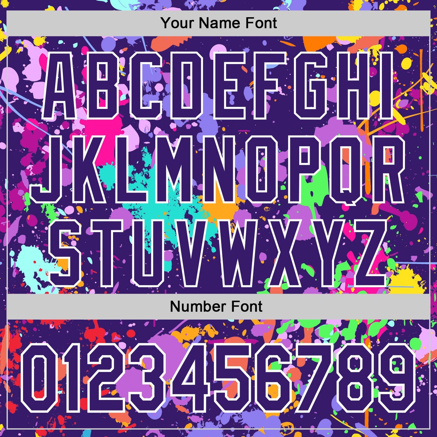 Custom Graffiti Pattern Purple-White Splash Bomber Full-Snap Varsity Letterman Hoodie Jacket view 6