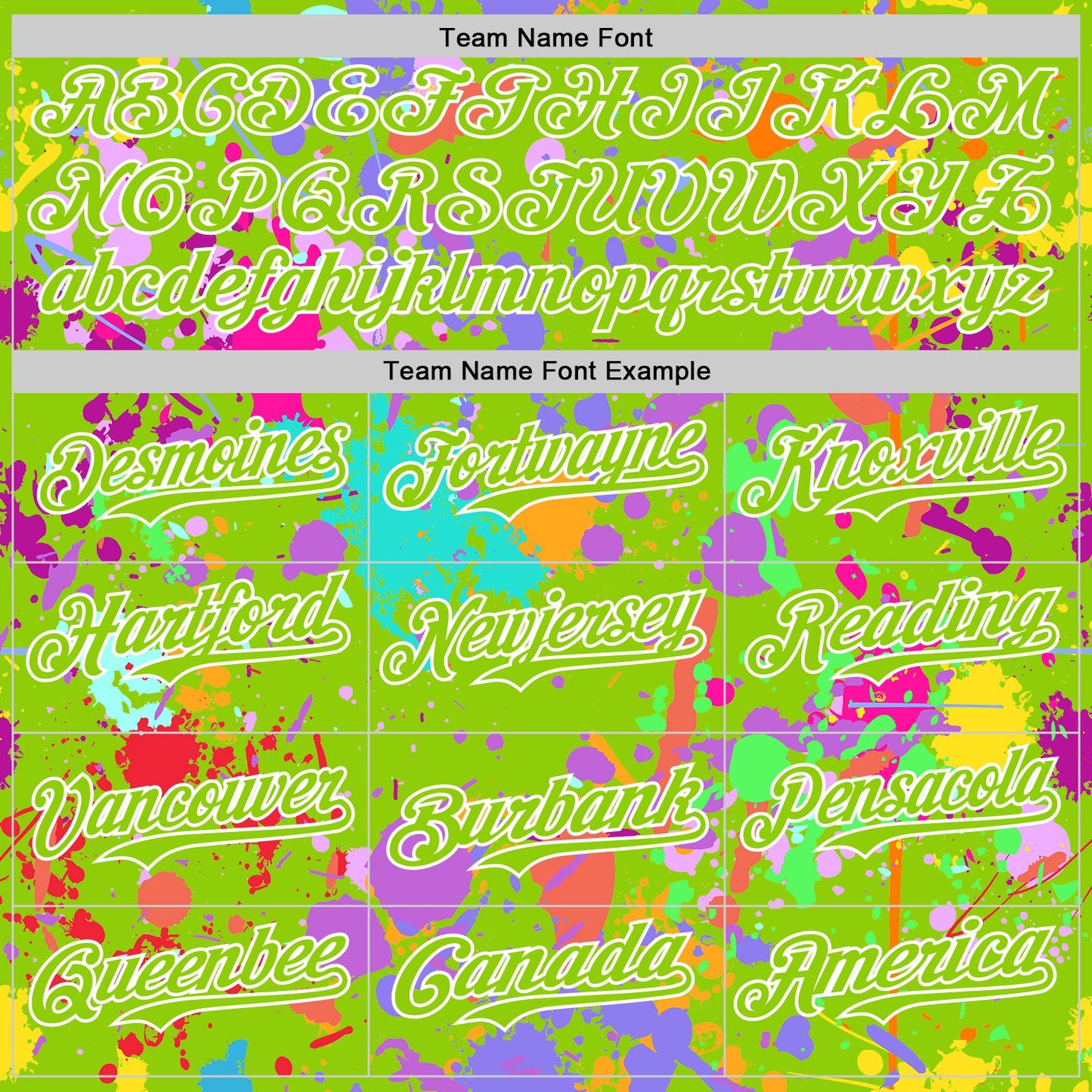 Custom Graffiti Pattern Neon Green-White Splash Bomber Full-Snap Varsity Letterman Hoodie Jacket view 5