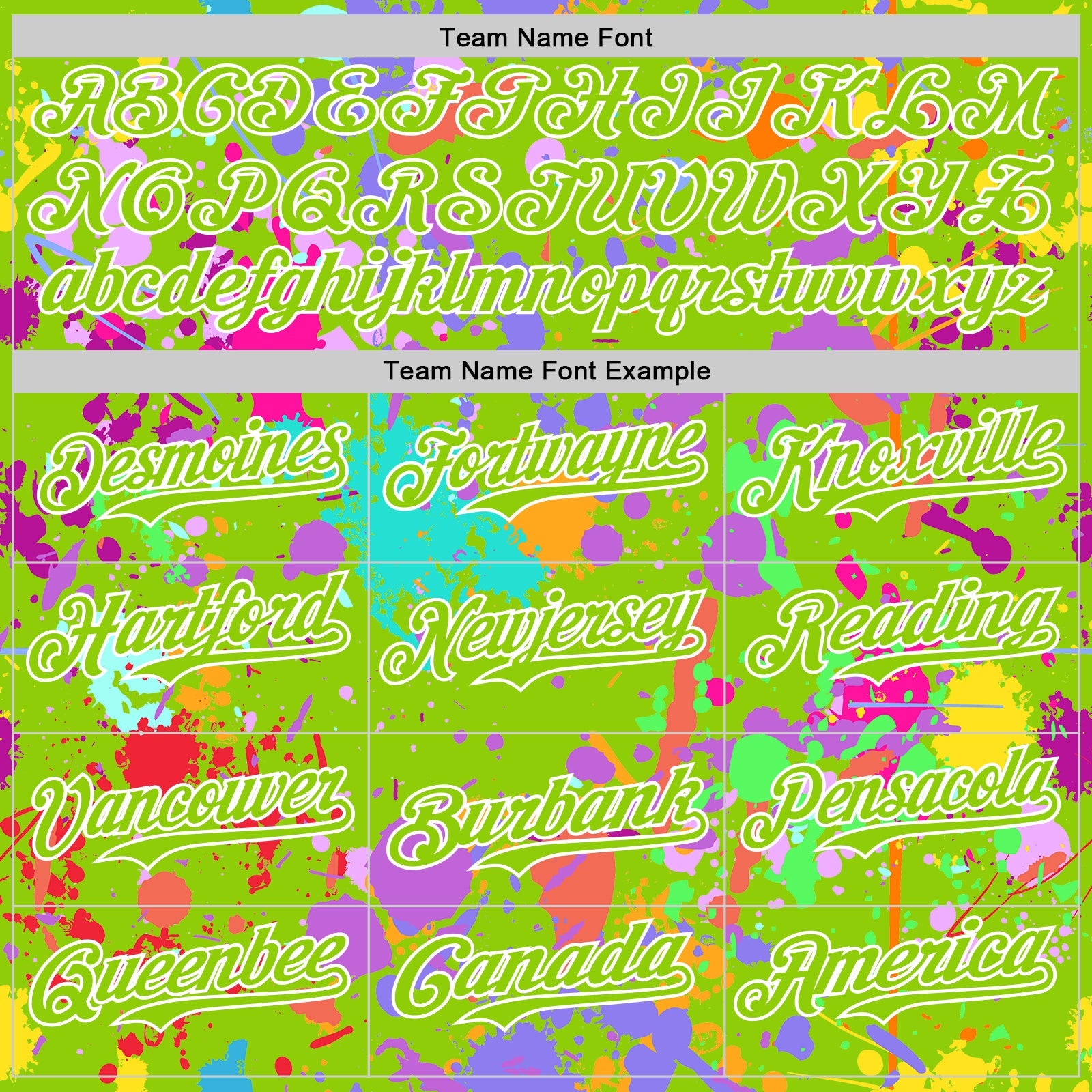 Custom Graffiti Pattern Neon Green-White Splash Bomber Full-Snap Varsity Letterman Hoodie Jacket view 5