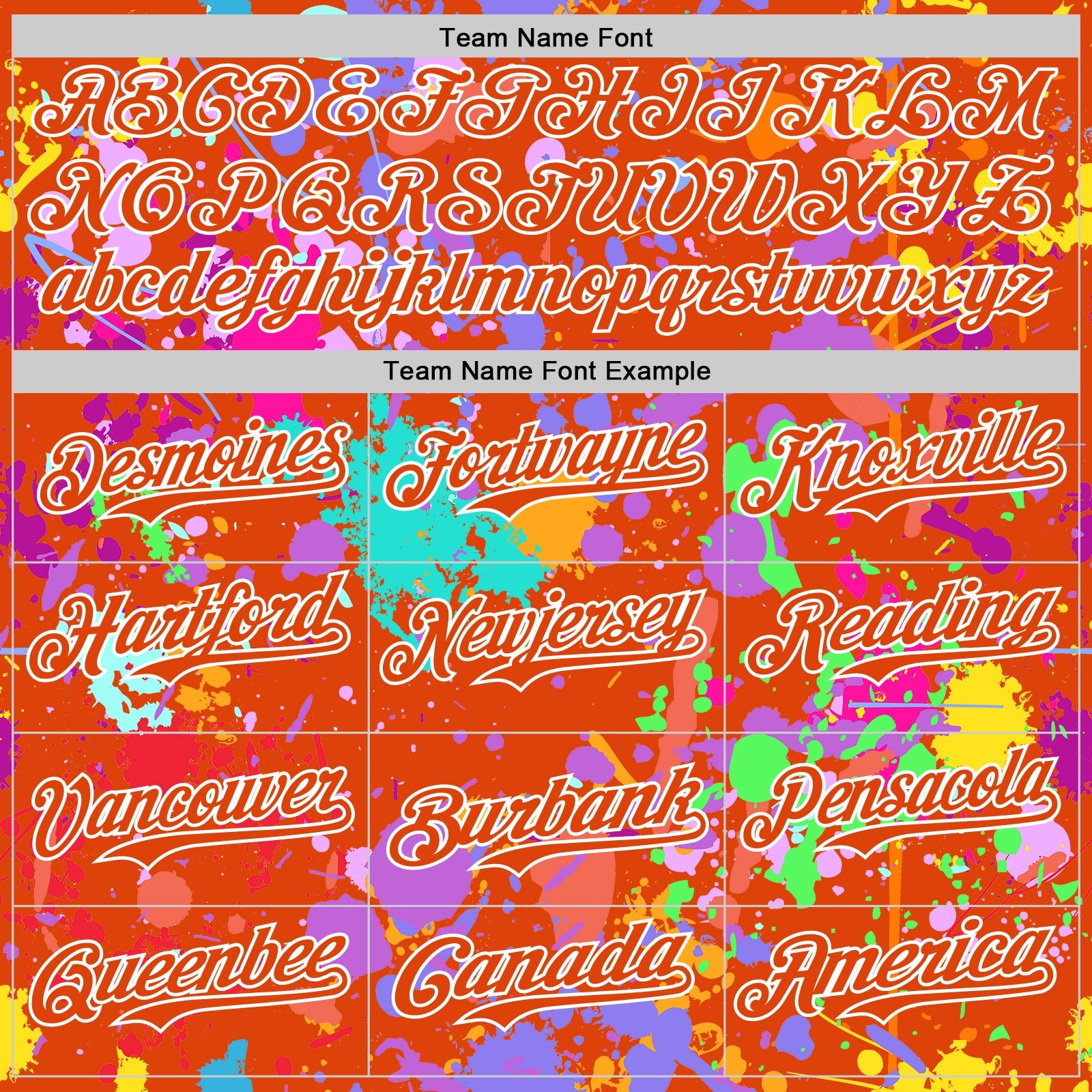 Custom Graffiti Pattern Orange-White Splash Bomber Full-Snap Varsity Letterman Hoodie Jacket view 5