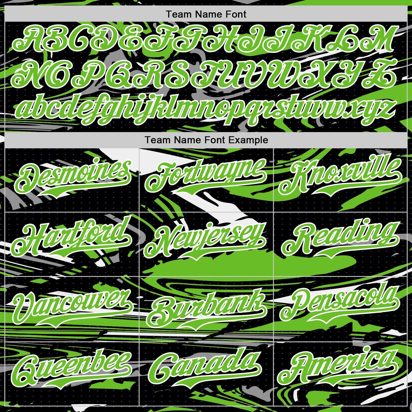 Custom Figure Aurora Green Black-White Fluid Pattern Bomber Full-Snap Varsity Letterman Hoodie Jacket view 5