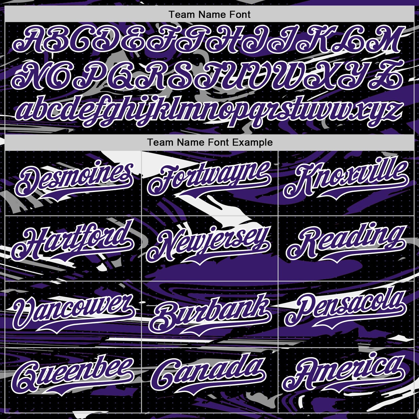 Custom Figure Purple Black-White Fluid Pattern Bomber Full-Snap Varsity Letterman Hoodie Jacket view 5
