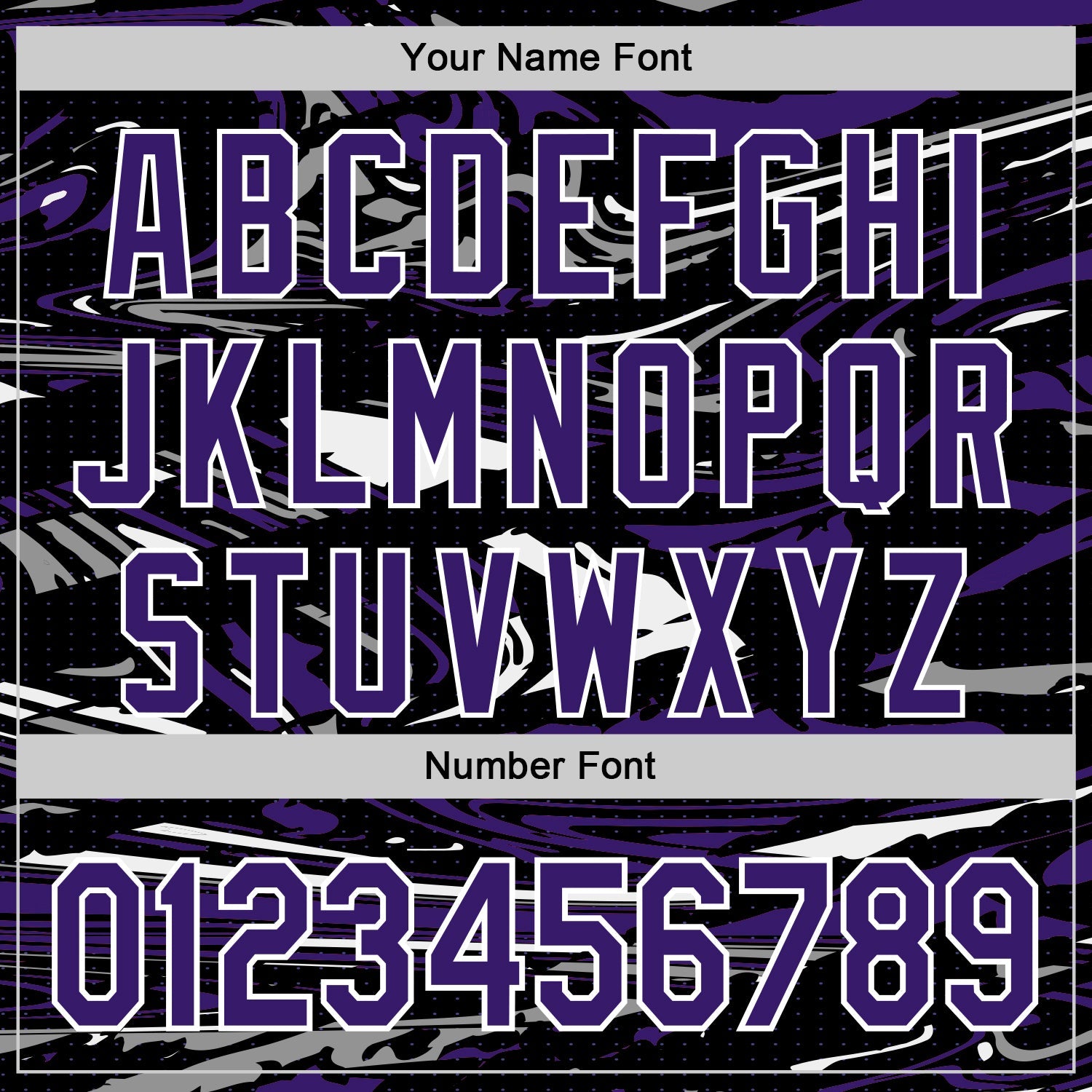 Custom Figure Purple Black-White Fluid Pattern Bomber Full-Snap Varsity Letterman Hoodie Jacket view 6