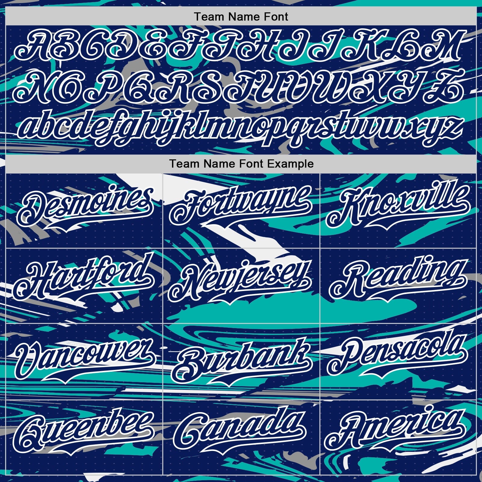 Custom Figure Royal Aqua-White Fluid Pattern Bomber Full-Snap Varsity Letterman Hoodie Jacket view 5