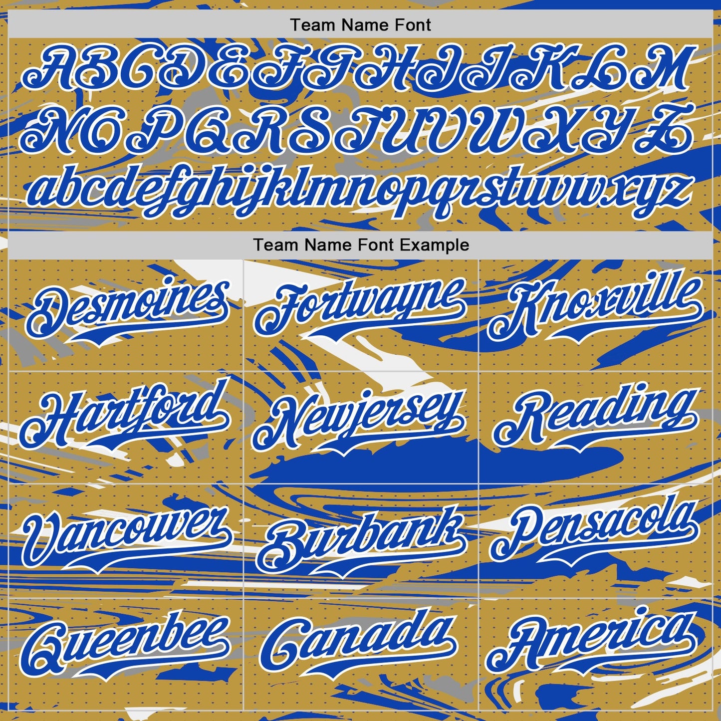 Custom Figure Thunder Blue Old Gold Black-White Fluid Pattern Bomber Full-Snap Varsity Letterman Hoodie Jacket view 5