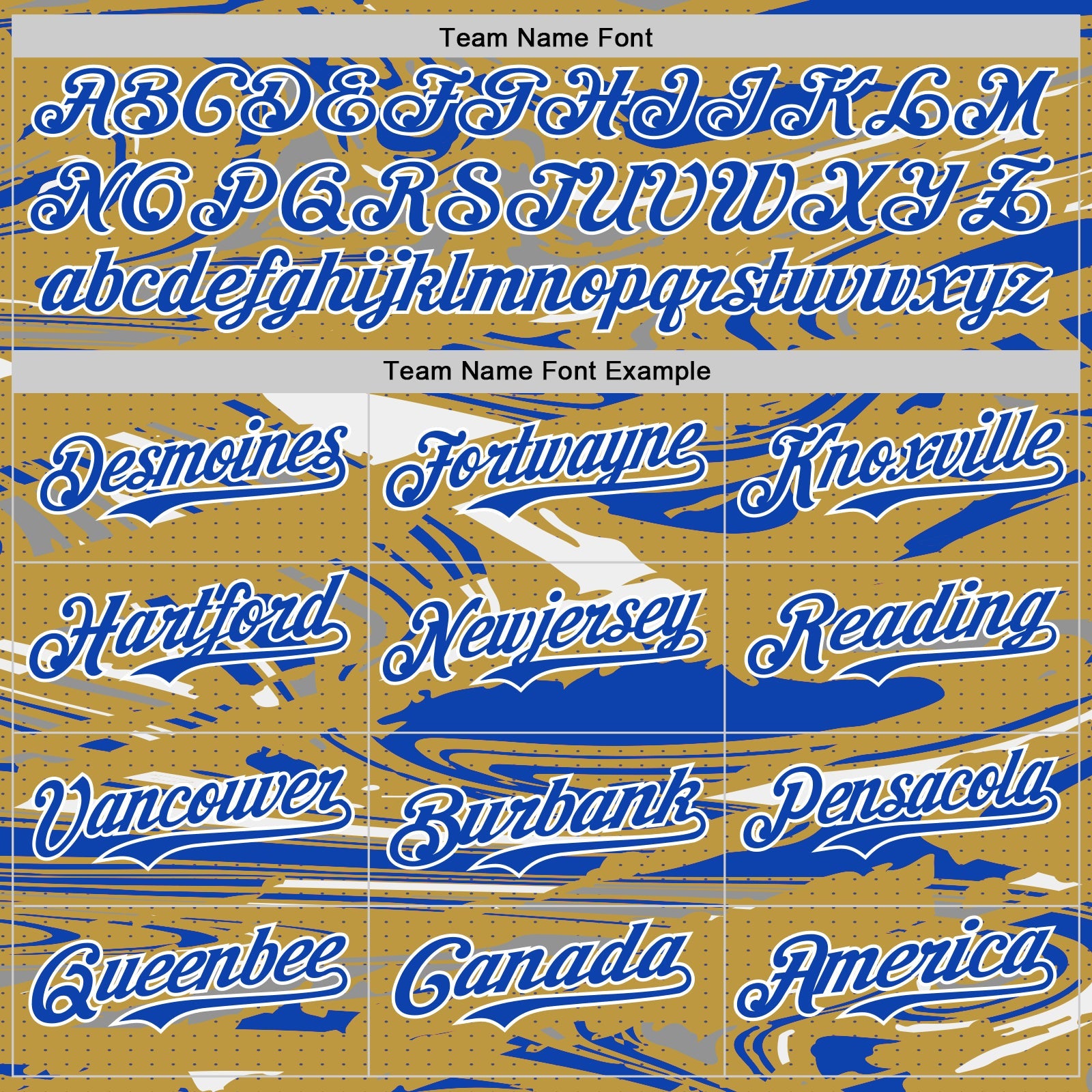 Custom Figure Thunder Blue Old Gold Black-White Fluid Pattern Bomber Full-Snap Varsity Letterman Hoodie Jacket view 5