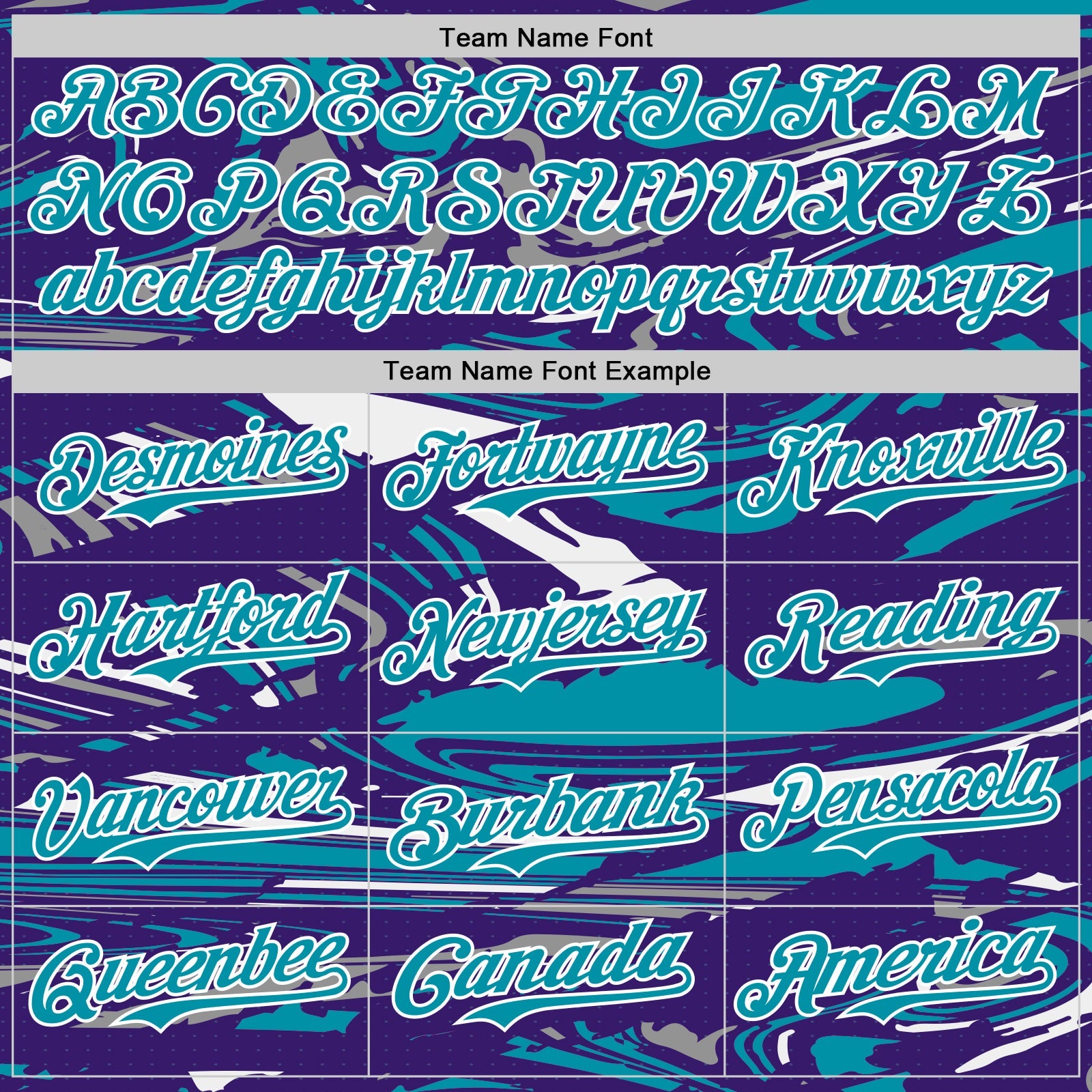 Custom Figure Teal Purple-White Fluid Pattern Bomber Full-Snap Varsity Letterman Hoodie Jacket view 5
