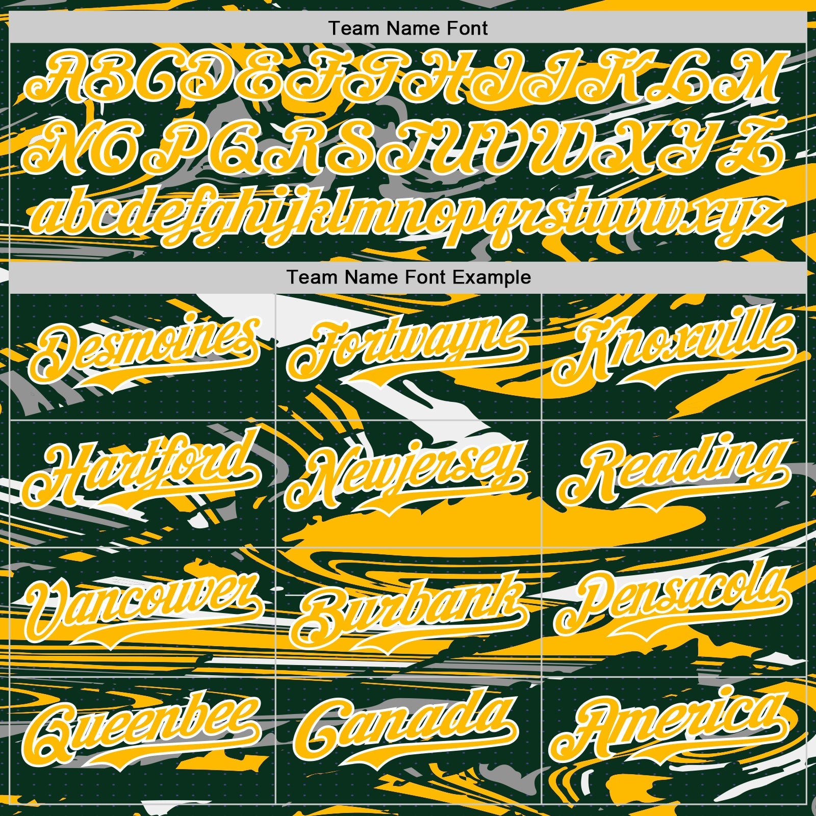 Custom Figure Gold Green-White Fluid Pattern Bomber Full-Snap Varsity Letterman Hoodie Jacket view 5