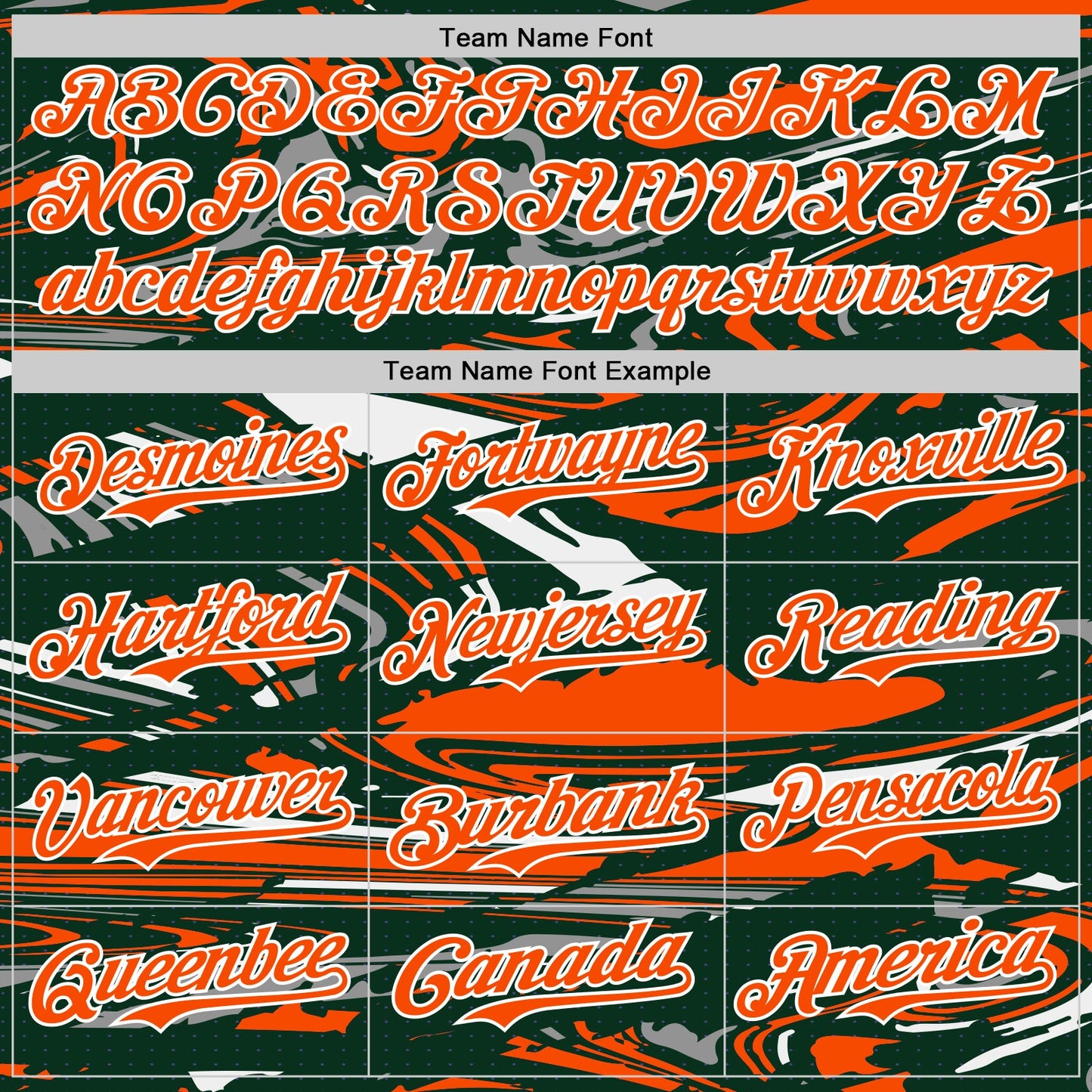 Custom Figure Orange Green-White Fluid Pattern Bomber Full-Snap Varsity Letterman Hoodie Jacket view 5
