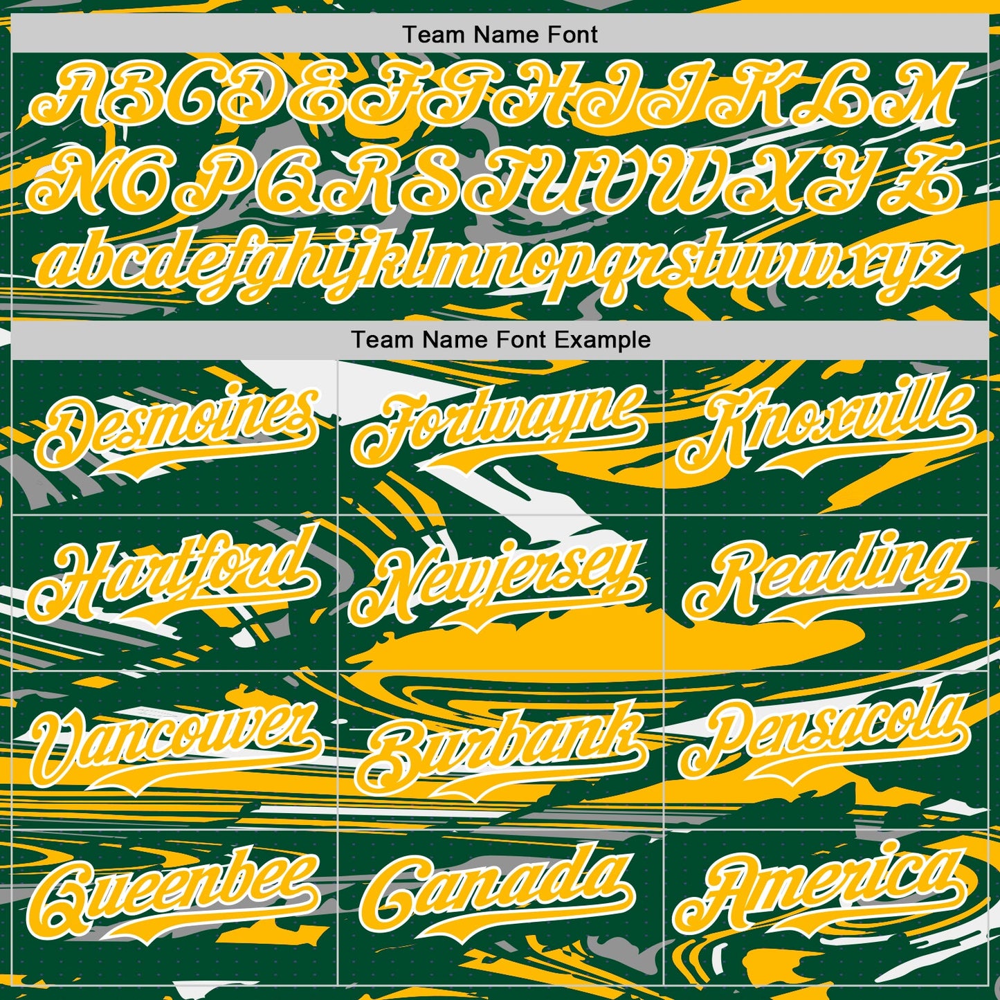 Custom Figure Gold Kelly Green-White Fluid Pattern Bomber Full-Snap Varsity Letterman Hoodie Jacket view 5