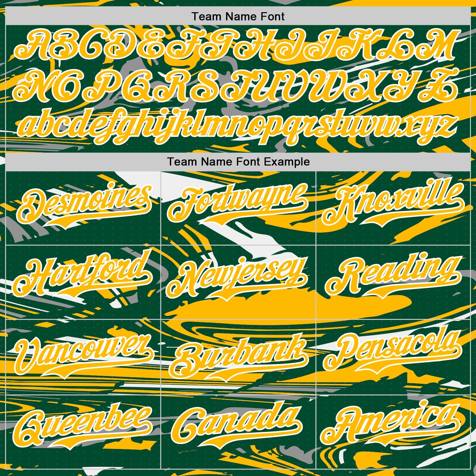 Custom Figure Gold Kelly Green-White Fluid Pattern Bomber Full-Snap Varsity Letterman Hoodie Jacket view 5