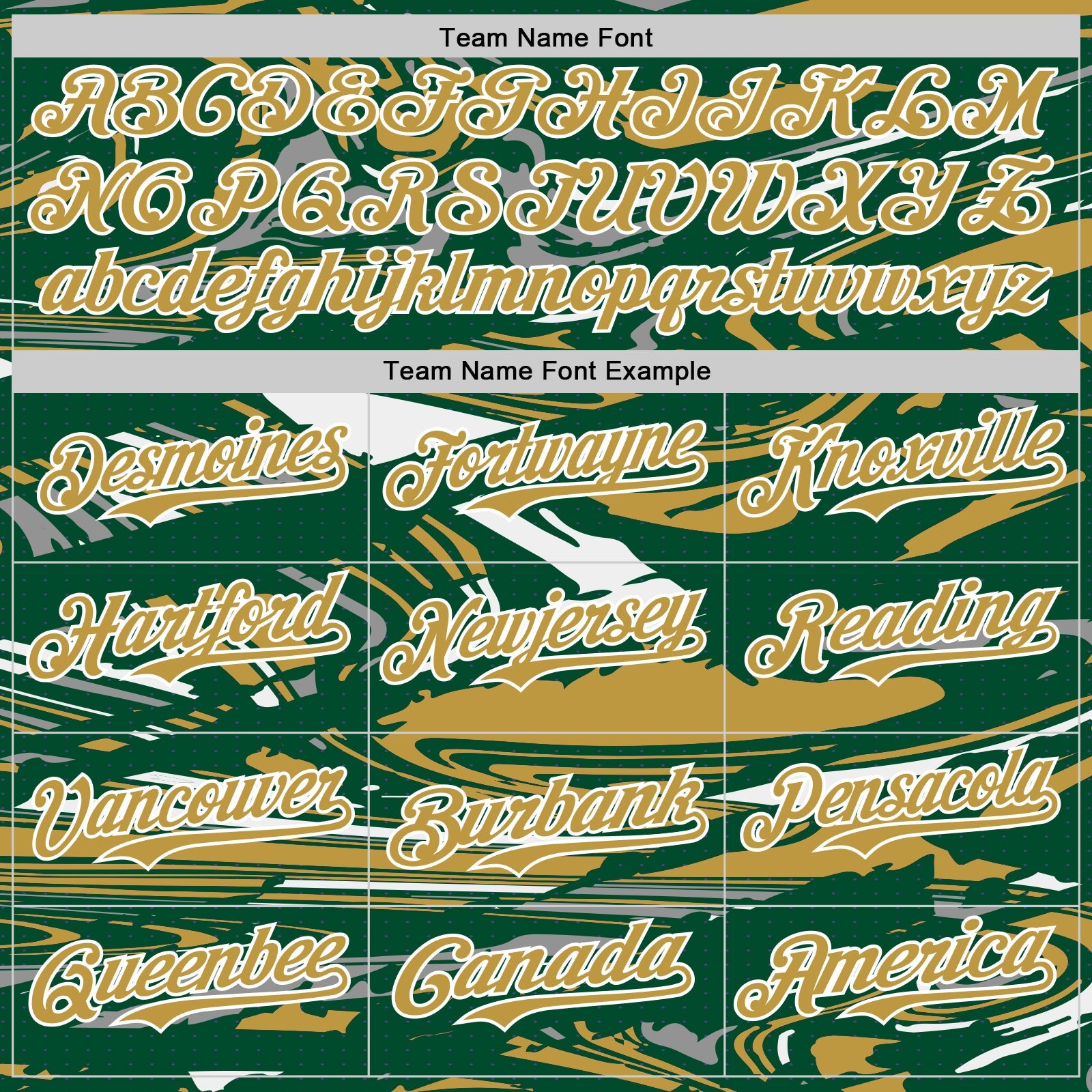 Custom Figure Old Gold Kelly Green-White Fluid Pattern Bomber Full-Snap Varsity Letterman Hoodie Jacket view 5