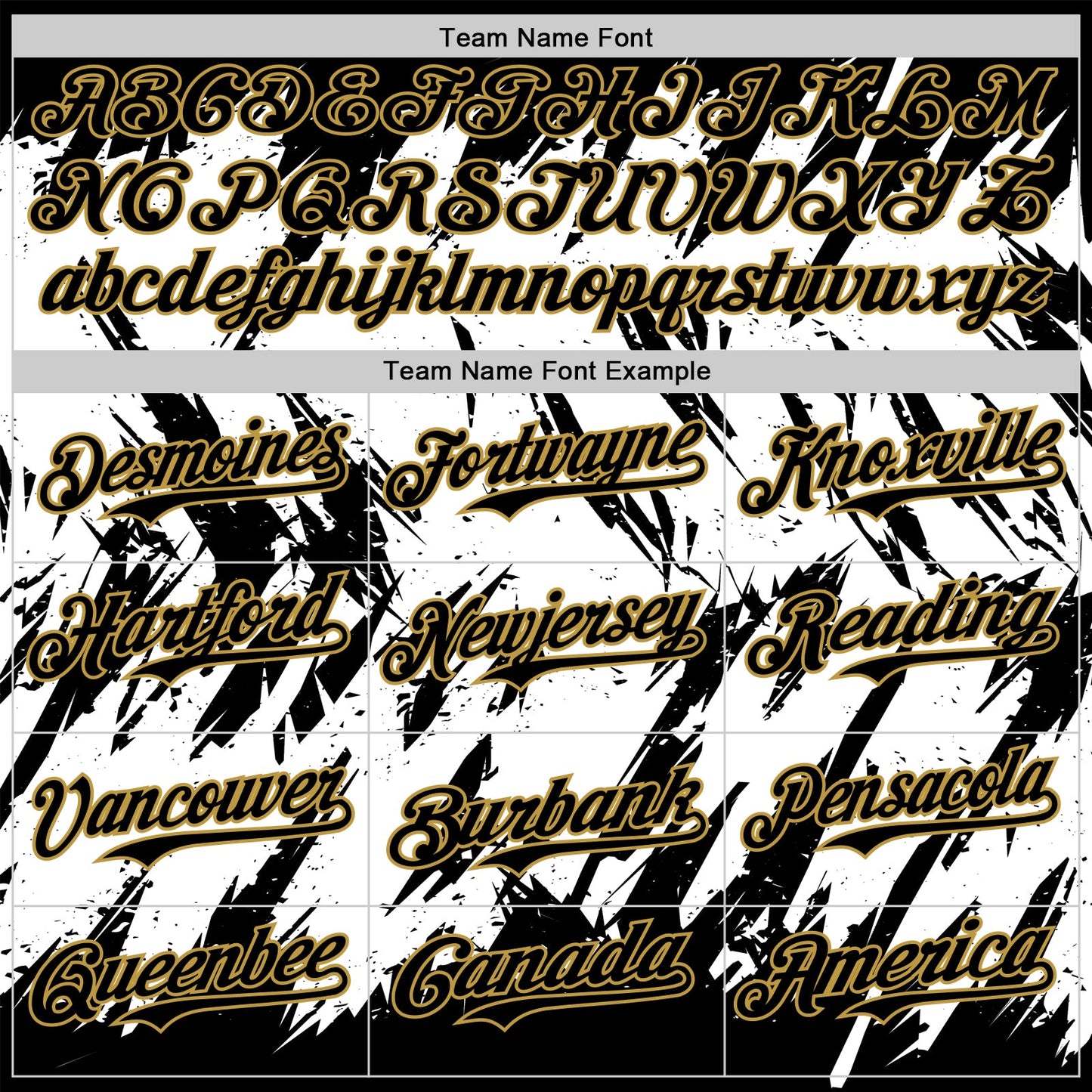 Custom Black White-Old Gold Abstract Sharp Shape Fragment Pattern Bomber Full-Snap Varsity Letterman Hoodie Jacket view 5