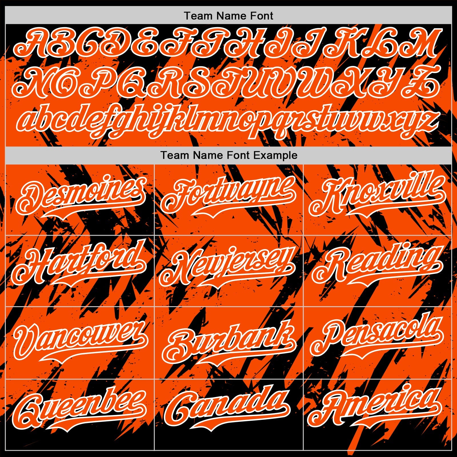 Custom Black Orange-White Abstract Sharp Shape Fragment Pattern Bomber Full-Snap Varsity Letterman Hoodie Jacket view 5