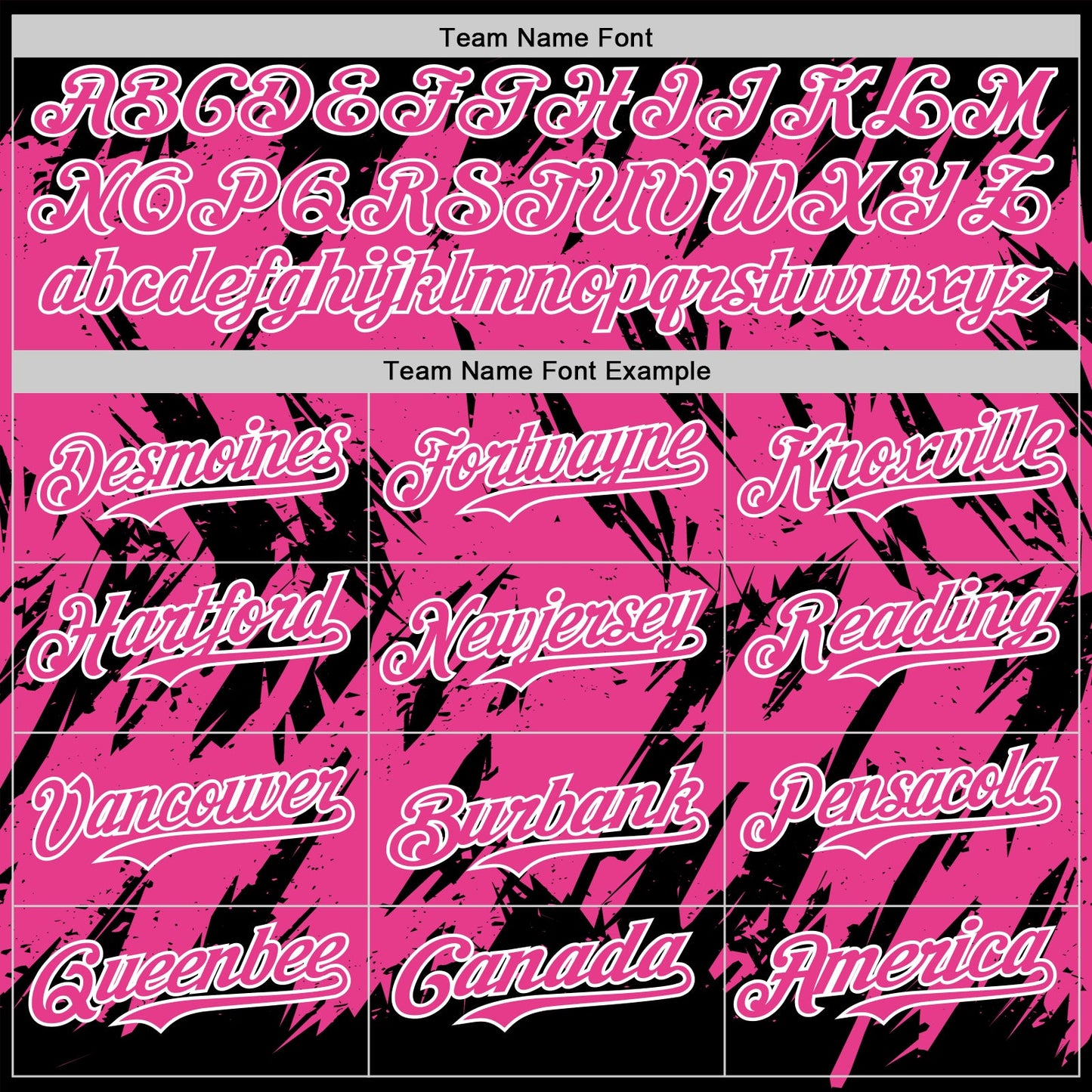 Custom Black Pink-White Abstract Sharp Shape Fragment Pattern Bomber Full-Snap Varsity Letterman Hoodie Jacket view 5