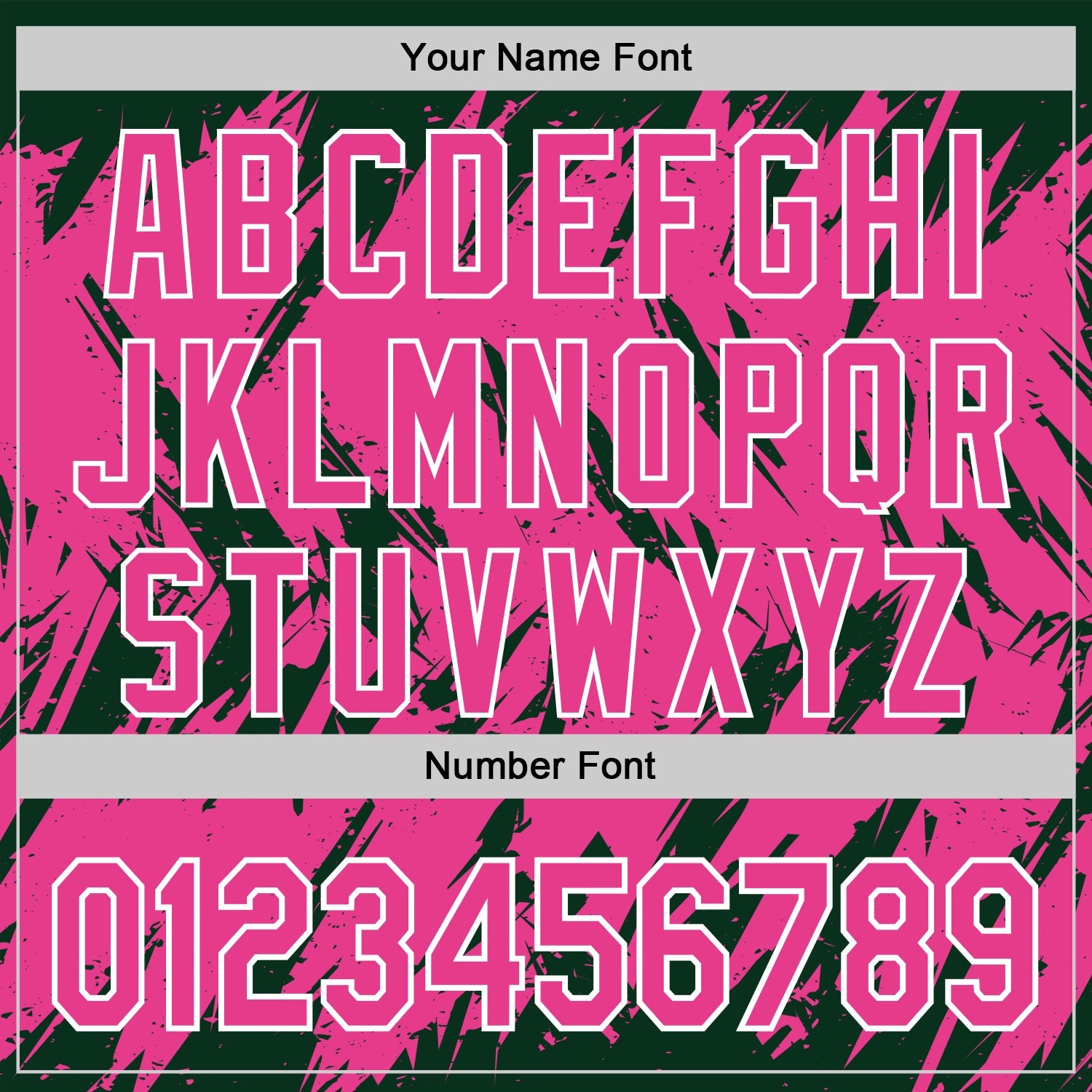 Custom Green Pink-White Abstract Sharp Shape Fragment Pattern Bomber Full-Snap Varsity Letterman Hoodie Jacket view 6
