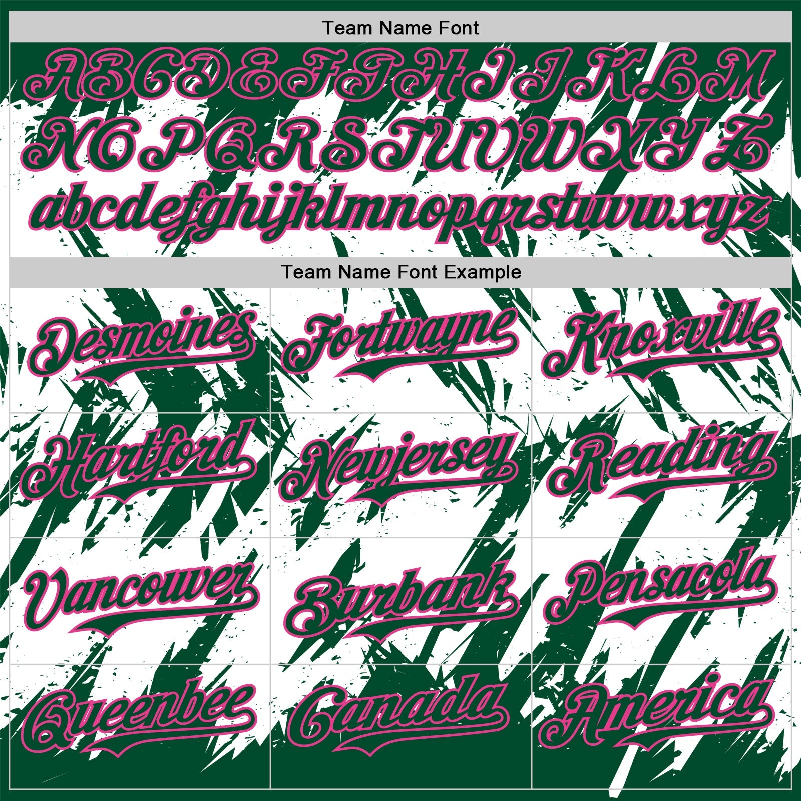 Custom Kelly Green White-Pink Abstract Sharp Shape Fragment Pattern Bomber Full-Snap Varsity Letterman Hoodie Jacket view 5