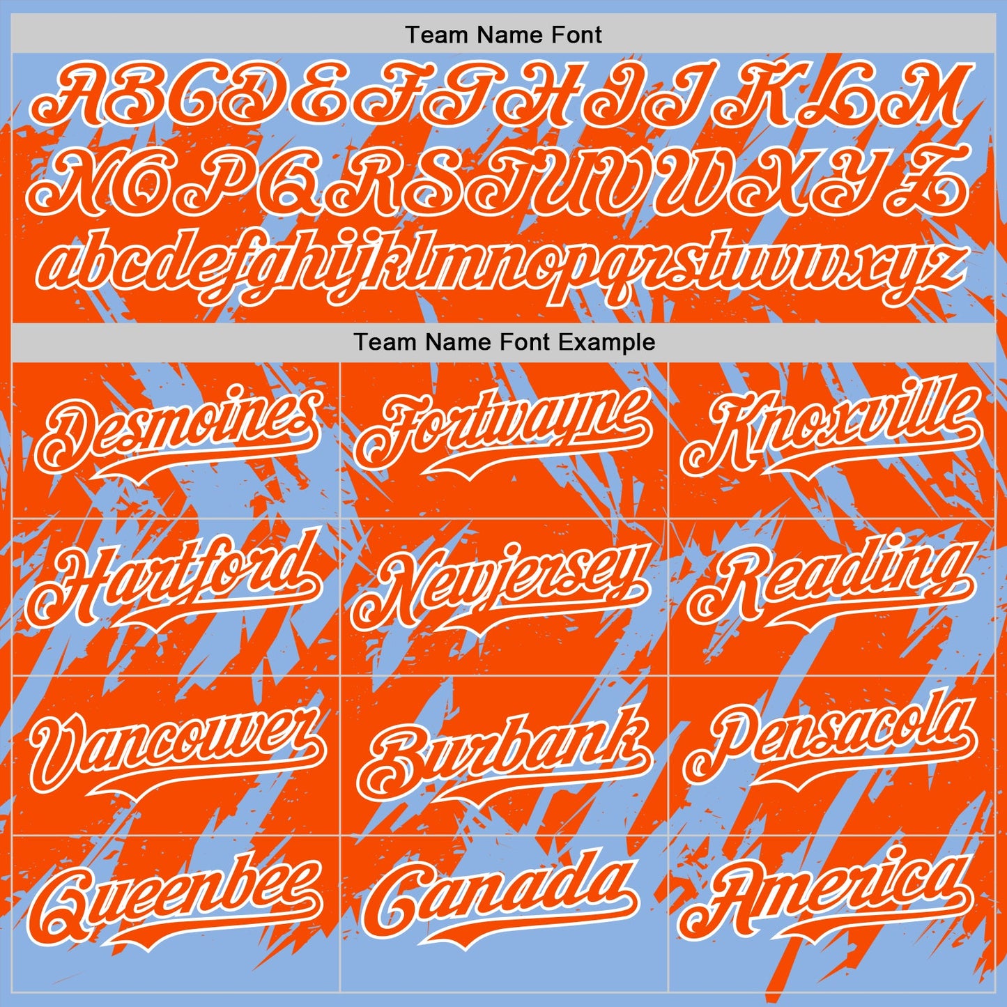 Custom Light Blue Orange-White Abstract Sharp Shape Fragment Pattern Bomber Full-Snap Varsity Letterman Hoodie Jacket view 5