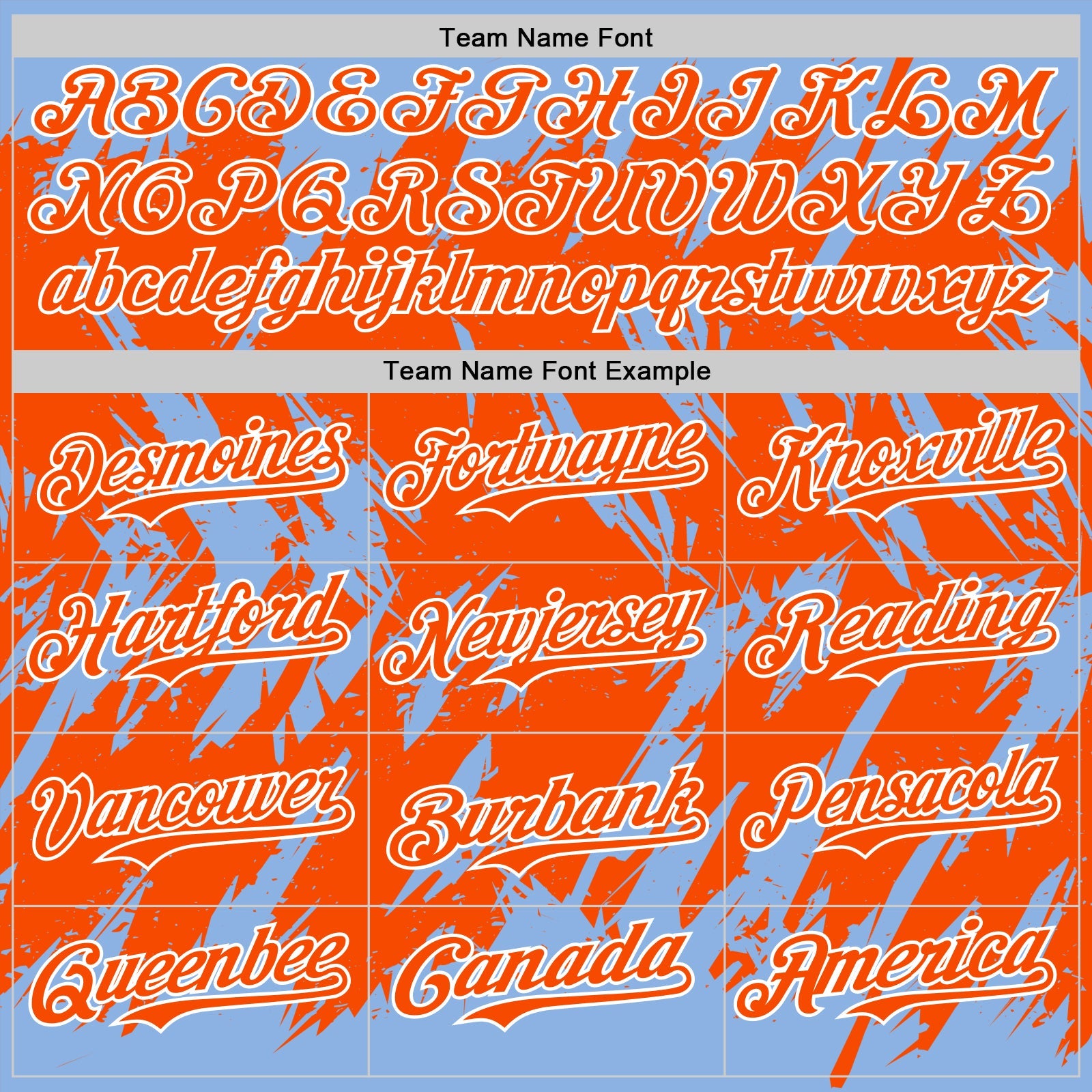 Custom Light Blue Orange-White Abstract Sharp Shape Fragment Pattern Bomber Full-Snap Varsity Letterman Hoodie Jacket view 5