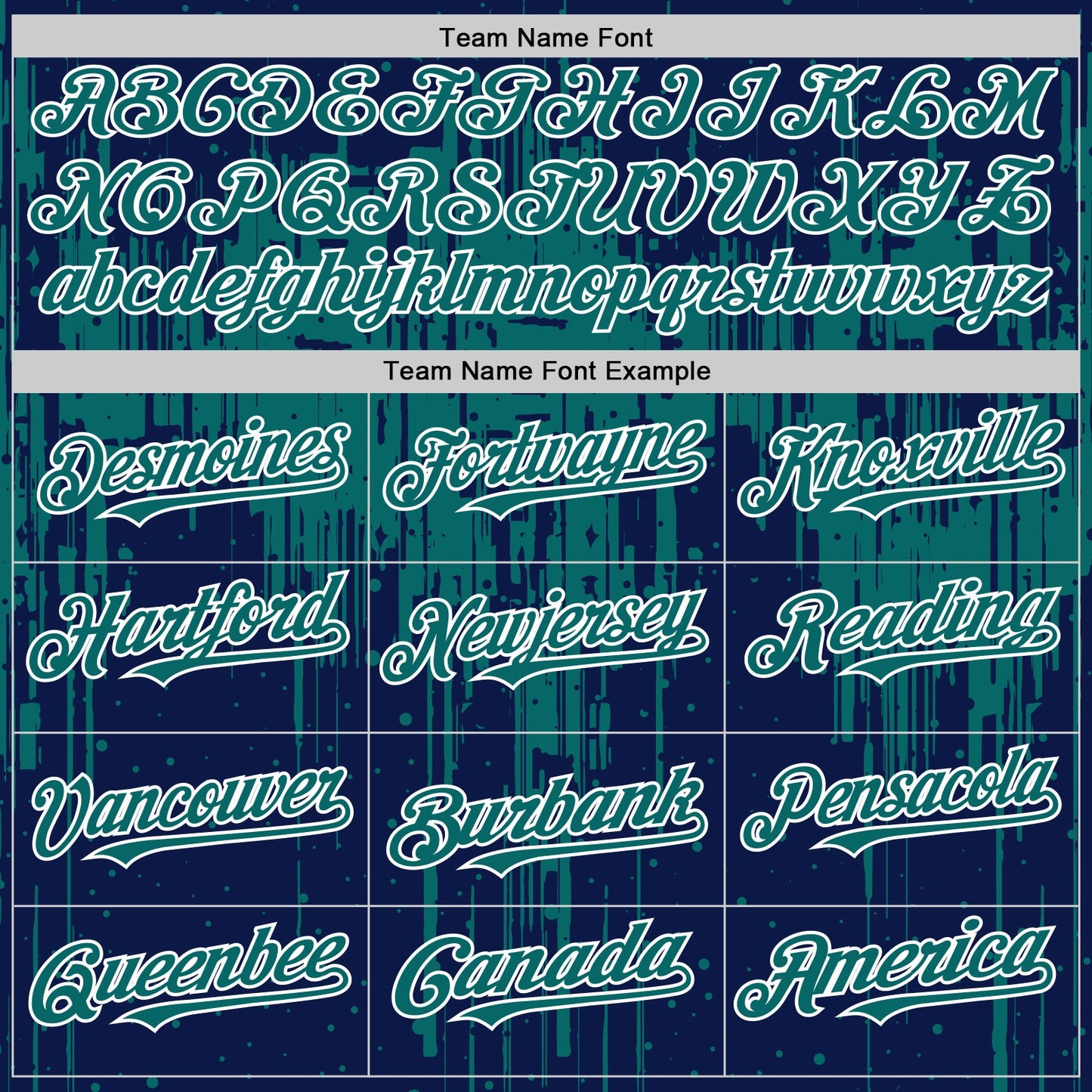Custom Navy Teal-White Dripping Splatter Bomber Full-Snap Varsity Letterman Hoodie Jacket view 5