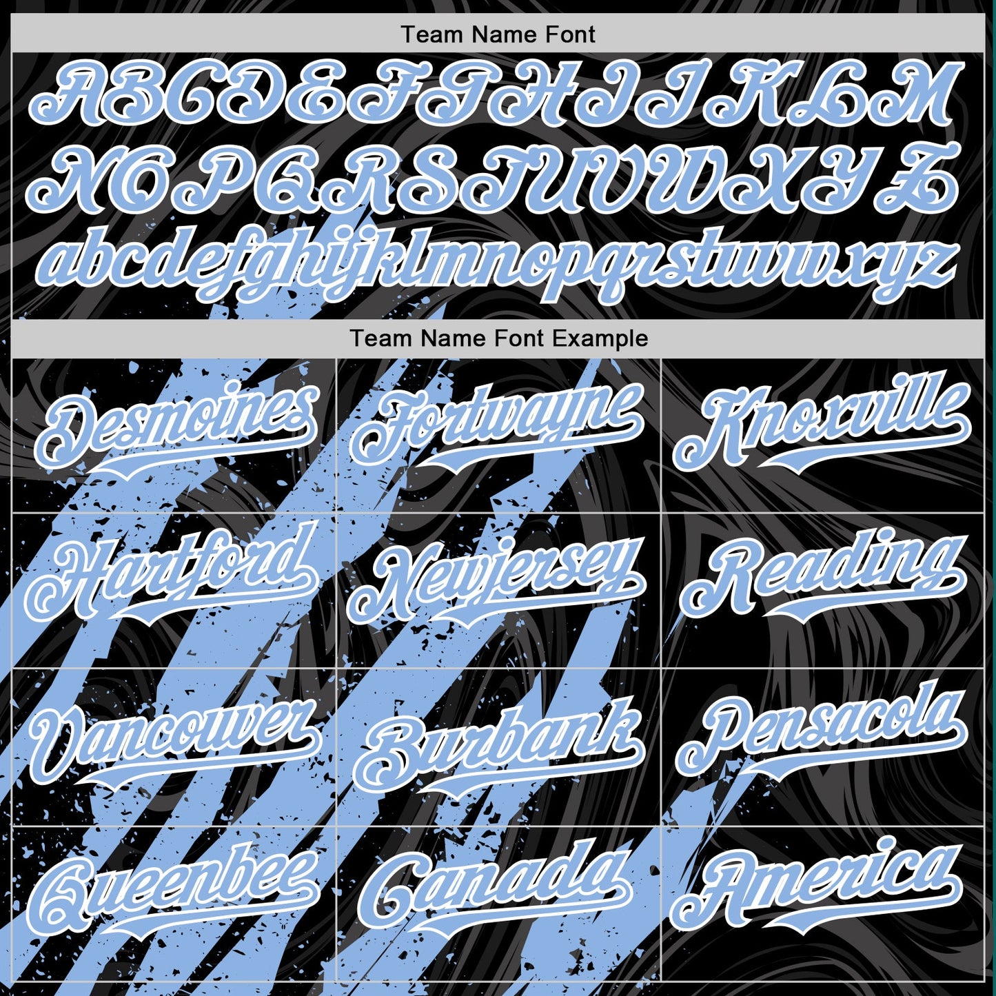 Custom Black Light Blue-White Splash Bomber Full-Snap Varsity Letterman Hoodie Jacket view 5