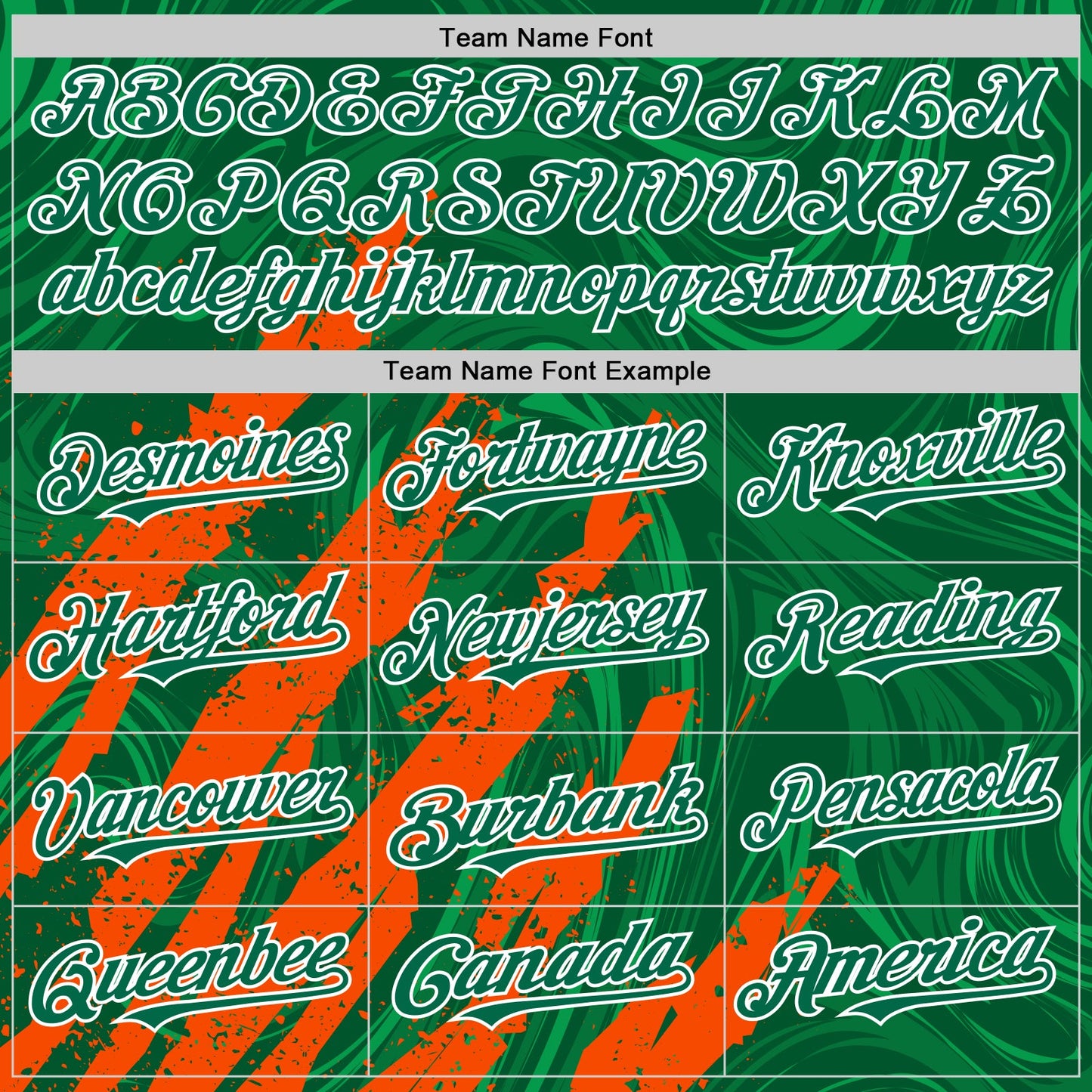 Custom Kelly Green Orange-White Splash Bomber Full-Snap Varsity Letterman Hoodie Jacket view 5