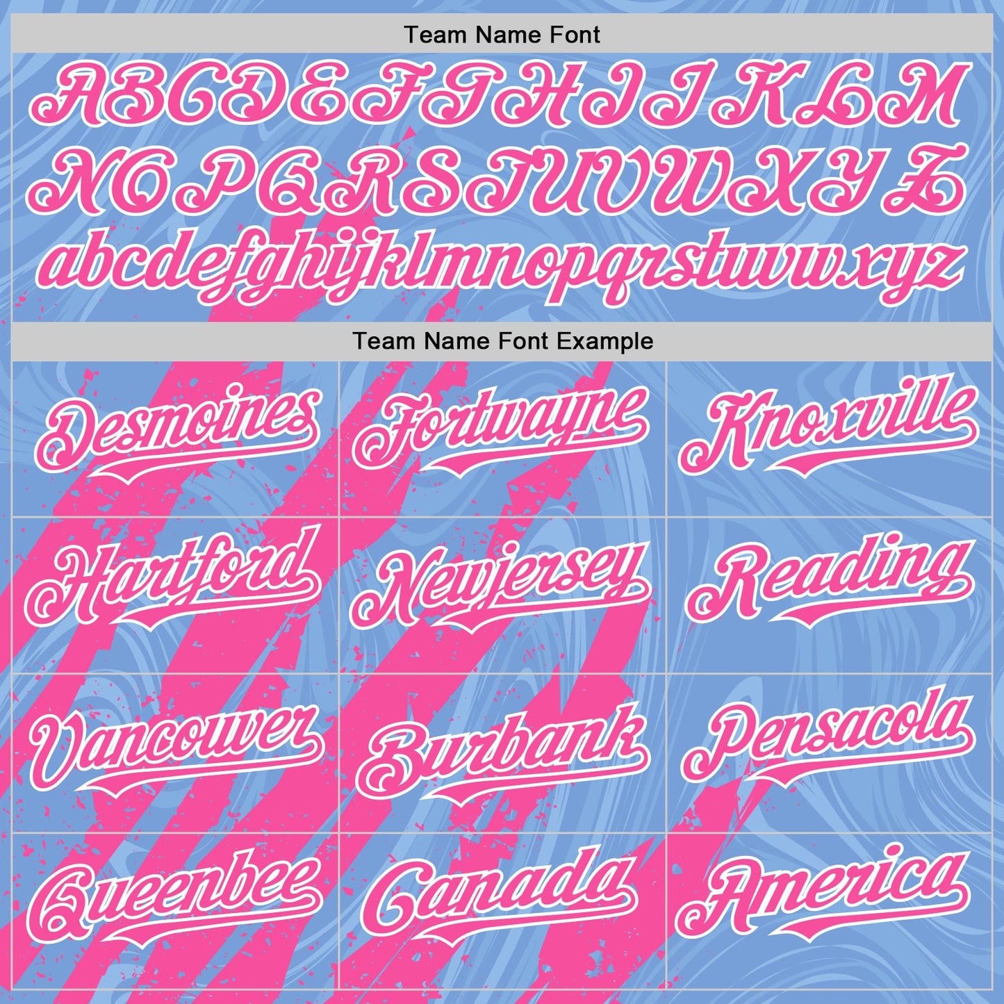 Custom Light Blue Pink-White Splash Bomber Full-Snap Varsity Letterman Hoodie Jacket view 5