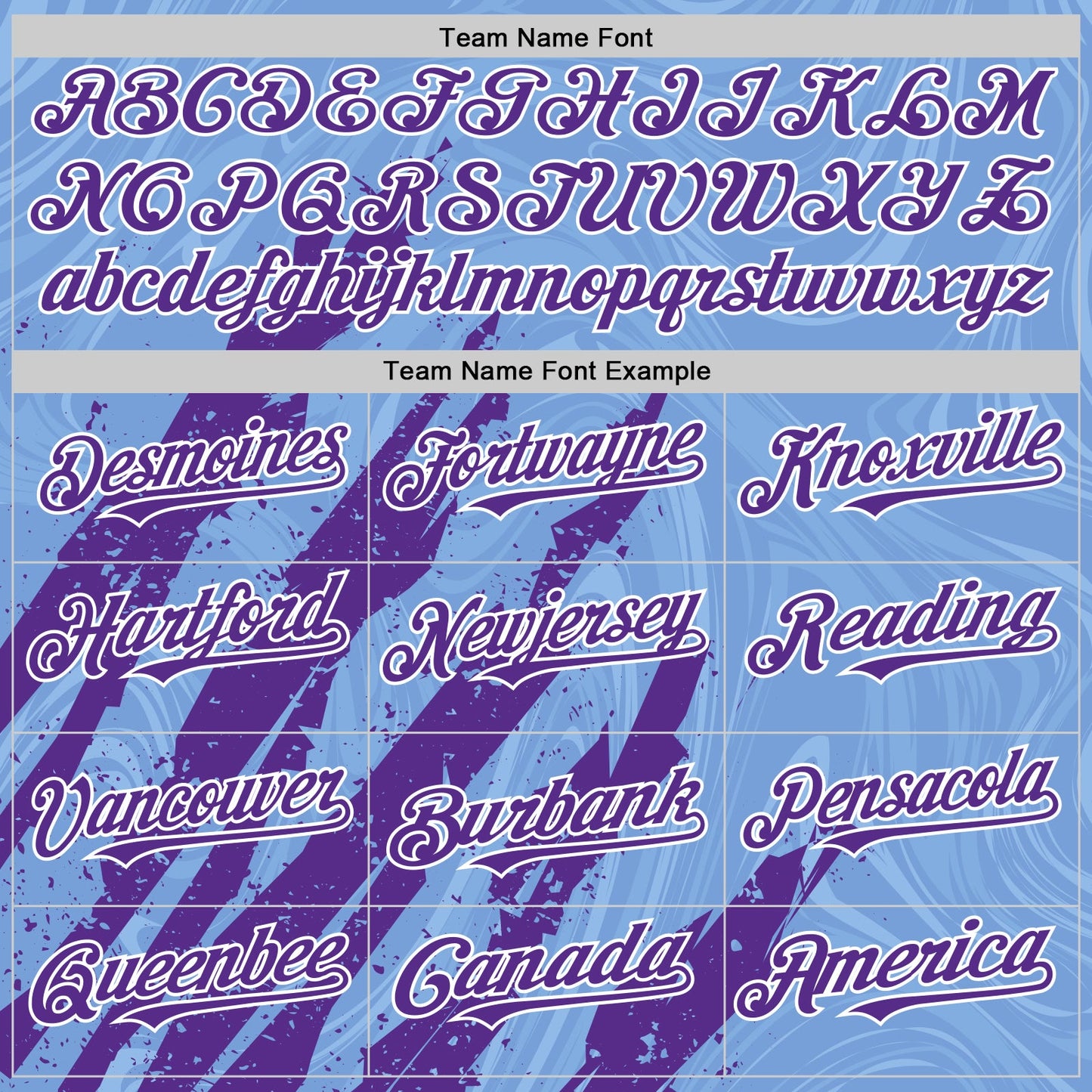 Custom Light Blue Purple-White Splash Bomber Full-Snap Varsity Letterman Hoodie Jacket view 5
