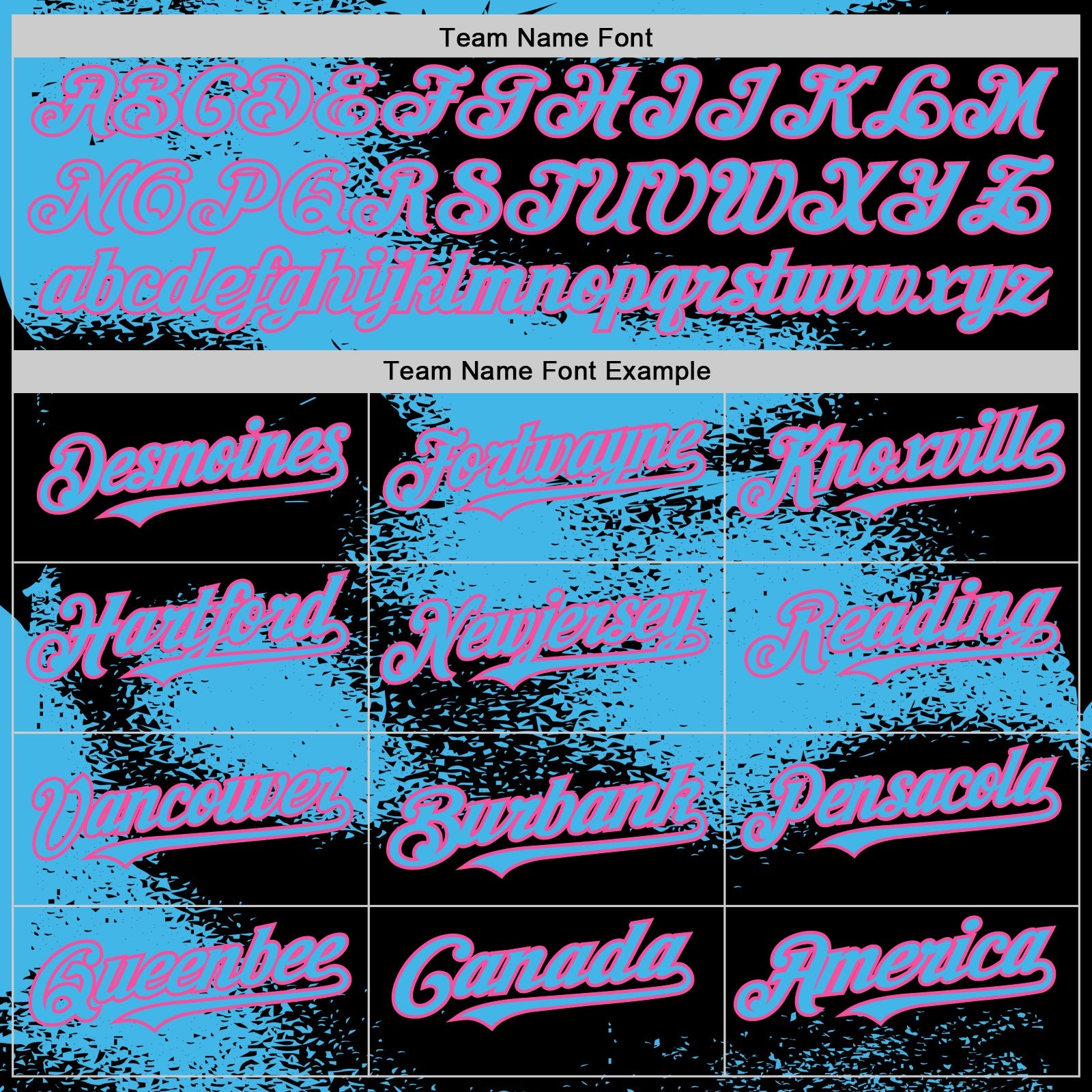 Custom Black Sky Blue-Pink Abstract Color Blocks Fragment Pattern Bomber Full-Snap Varsity Letterman Hoodie Jacket view 5