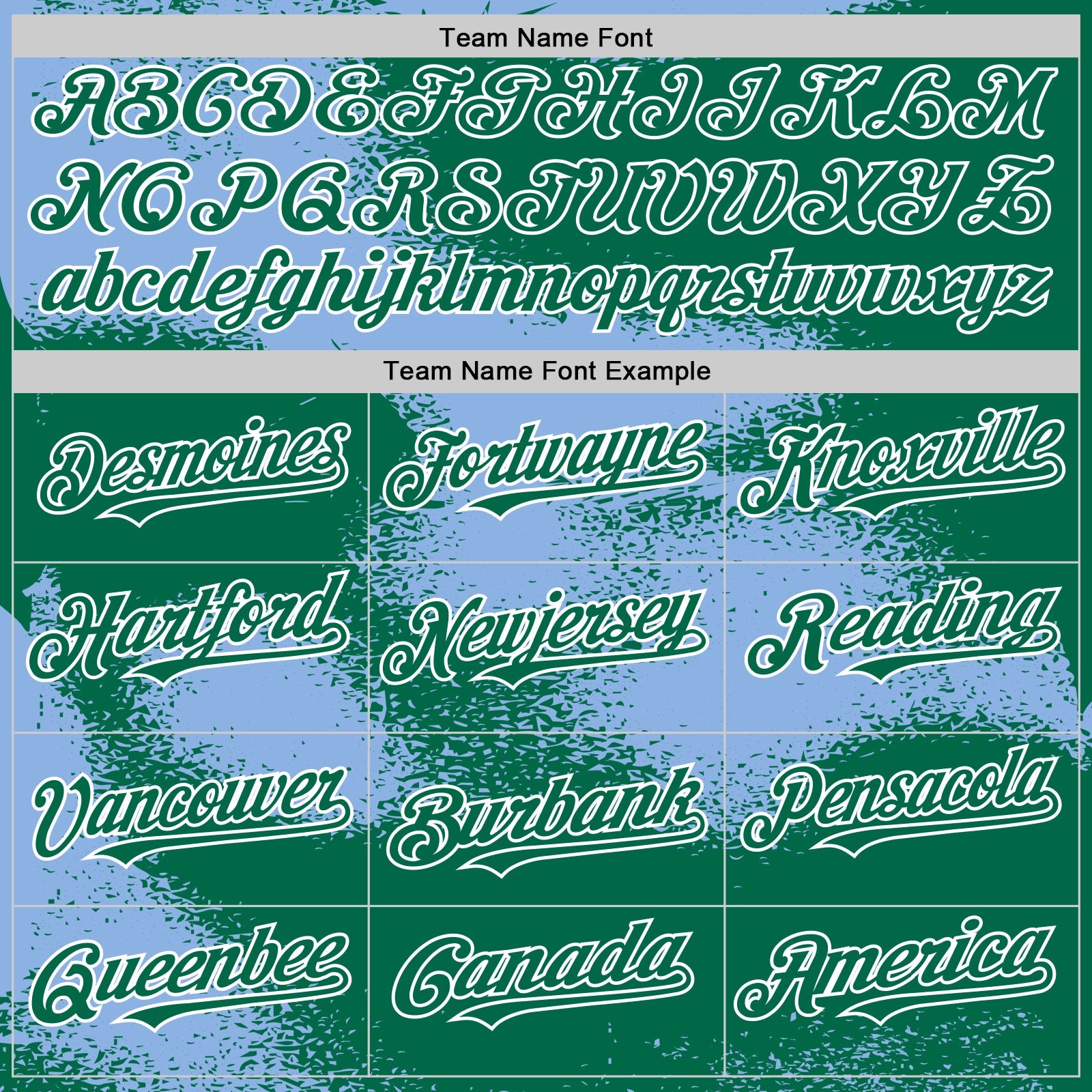 Custom Kelly Green Light Blue-White Abstract Color Blocks Fragment Pattern Bomber Full-Snap Varsity Letterman Hoodie Jacket view 5