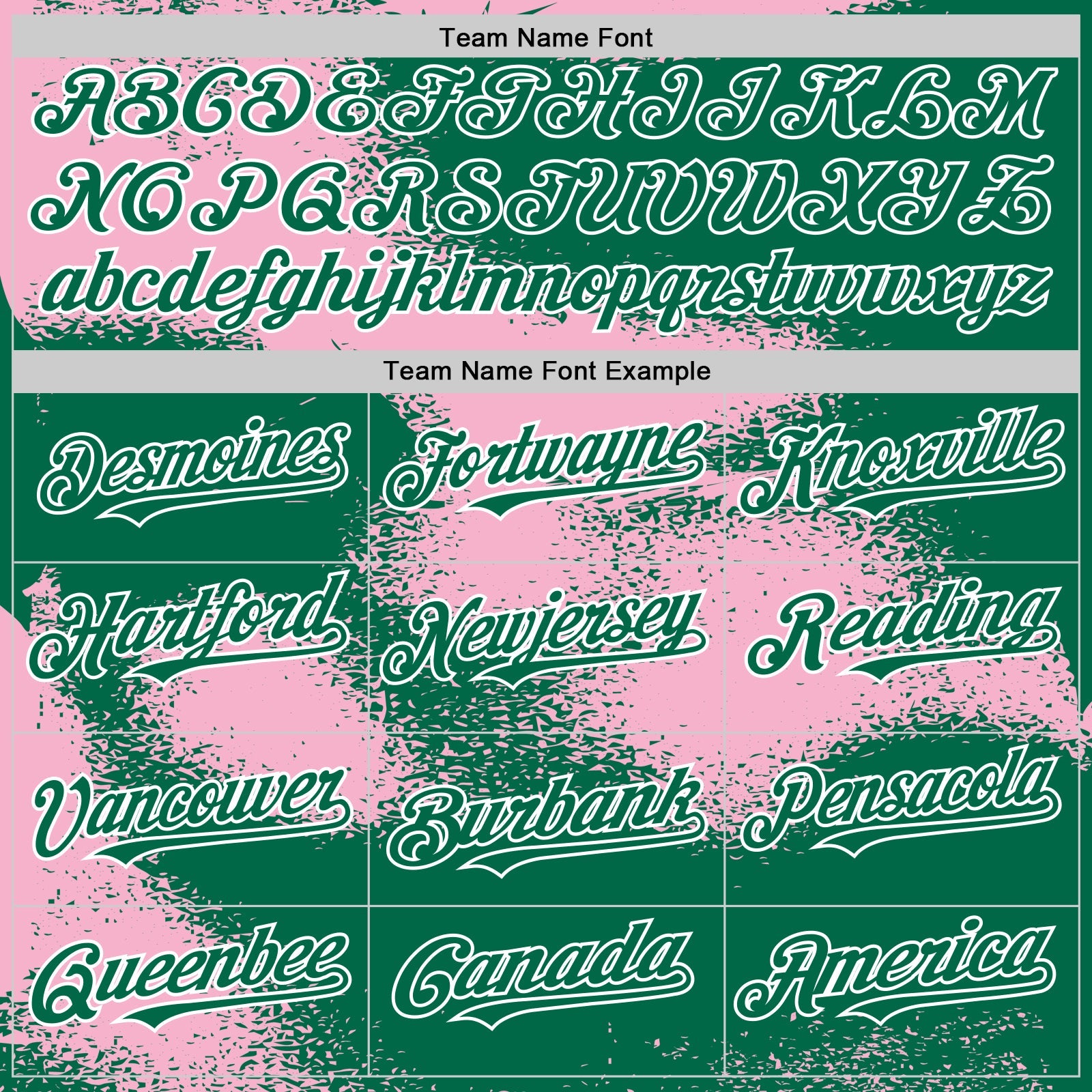 Custom Kelly Green Light Pink-White Abstract Color Blocks Fragment Pattern Bomber Full-Snap Varsity Letterman Hoodie Jacket view 5