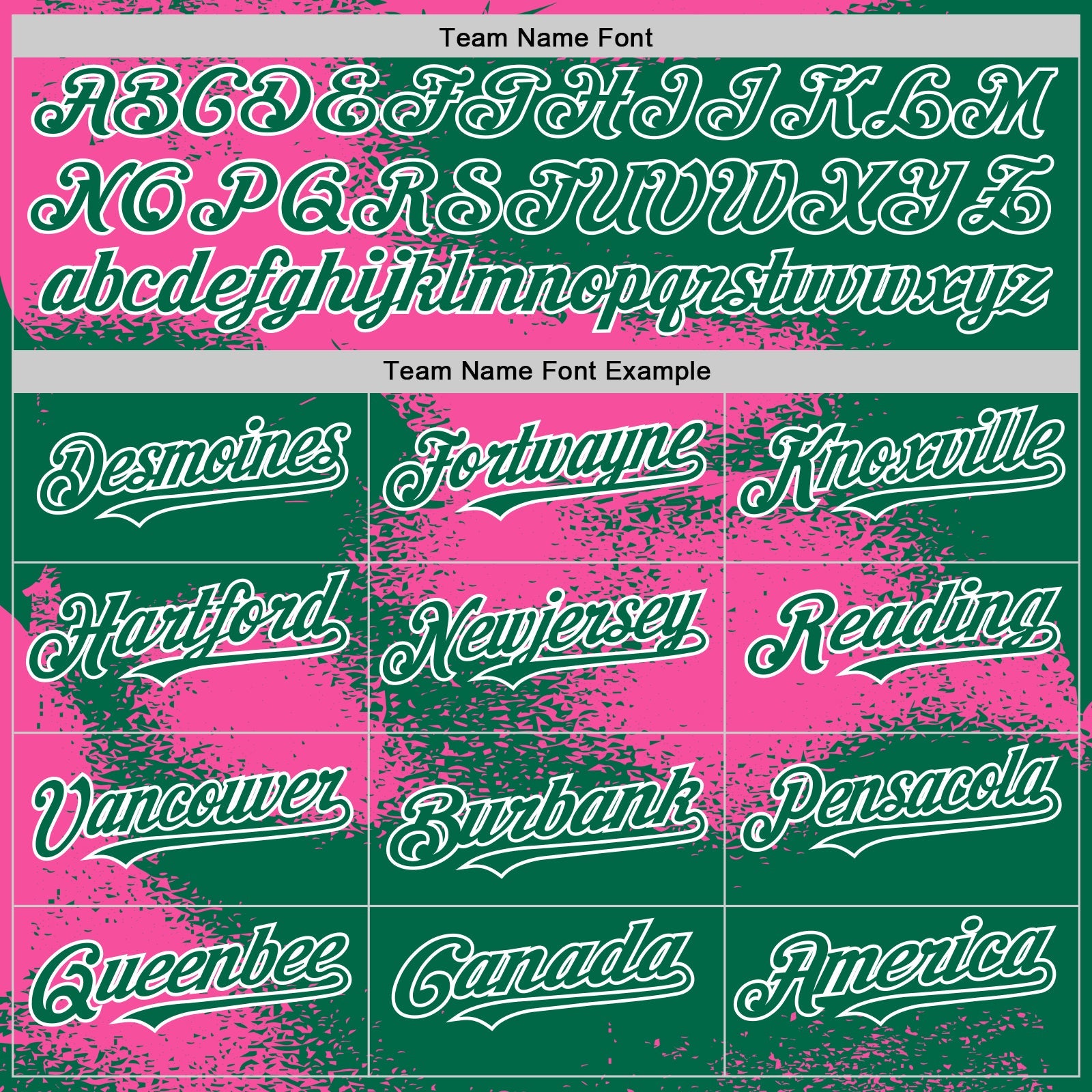 Custom Kelly Green Pink-White Abstract Color Blocks Fragment Pattern Bomber Full-Snap Varsity Letterman Hoodie Jacket view 5