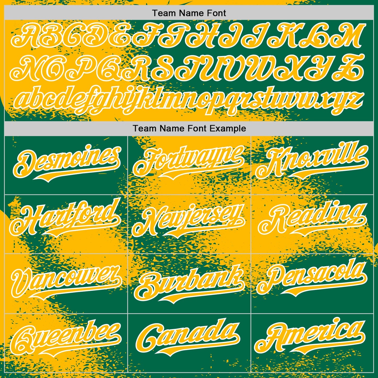 Custom Kelly Green Gold-White Abstract Color Blocks Fragment Pattern Bomber Full-Snap Varsity Letterman Hoodie Jacket view 5
