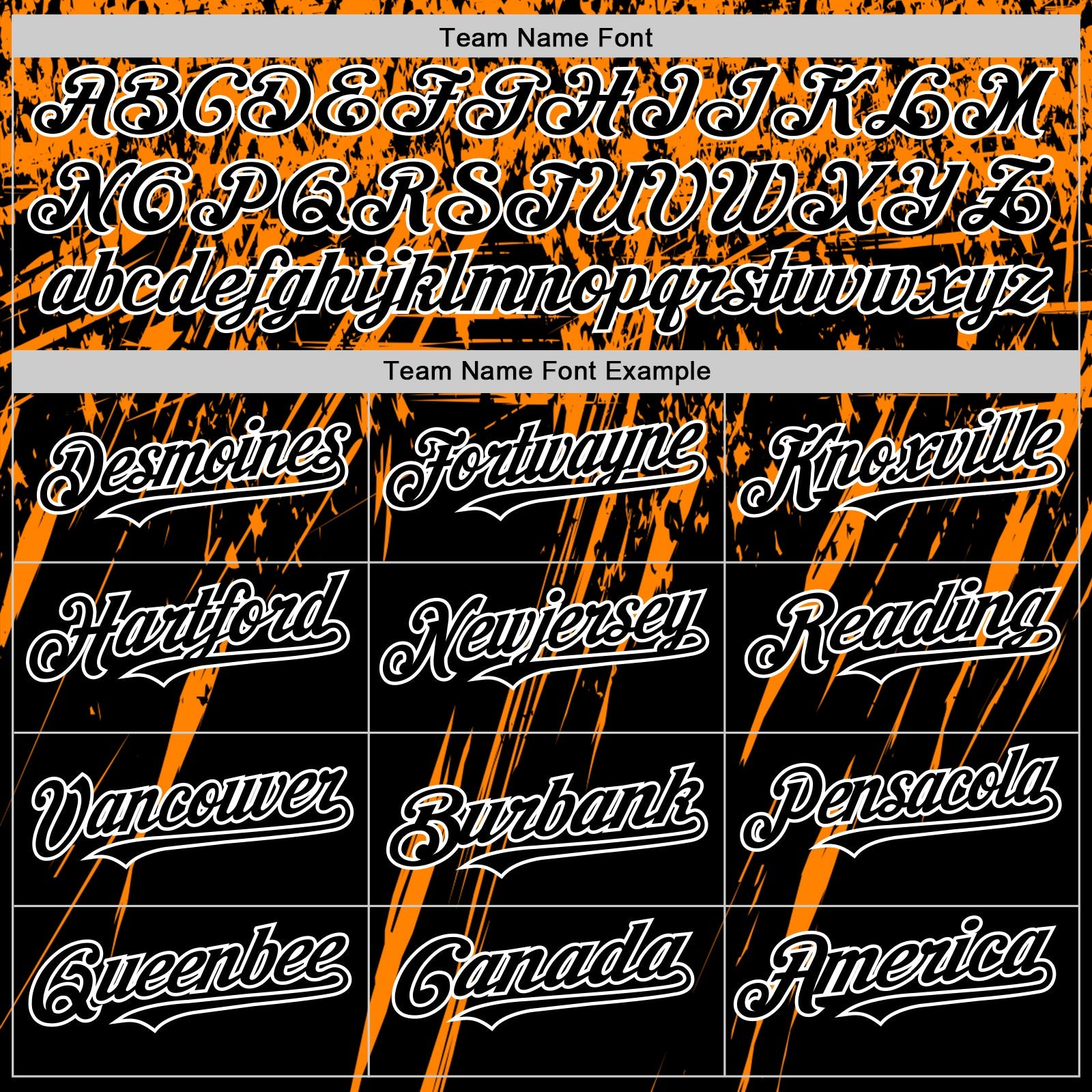 Custom Black Bay Orange-White Splash Bomber Full-Snap Varsity Letterman Hoodie Jacket view 5