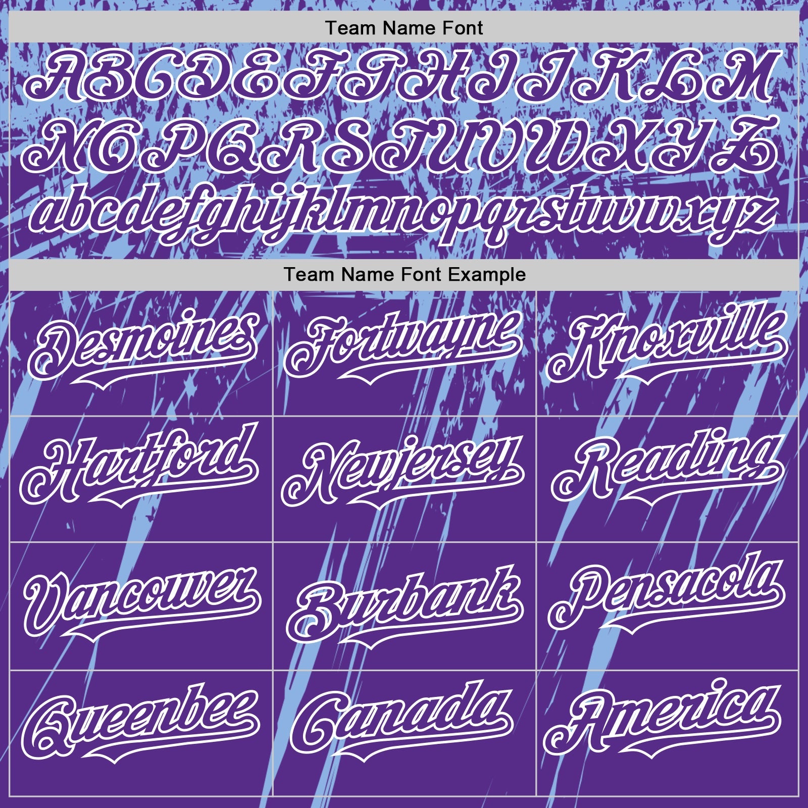 Custom Purple Light Blue-White Splash Bomber Full-Snap Varsity Letterman Hoodie Jacket view 5