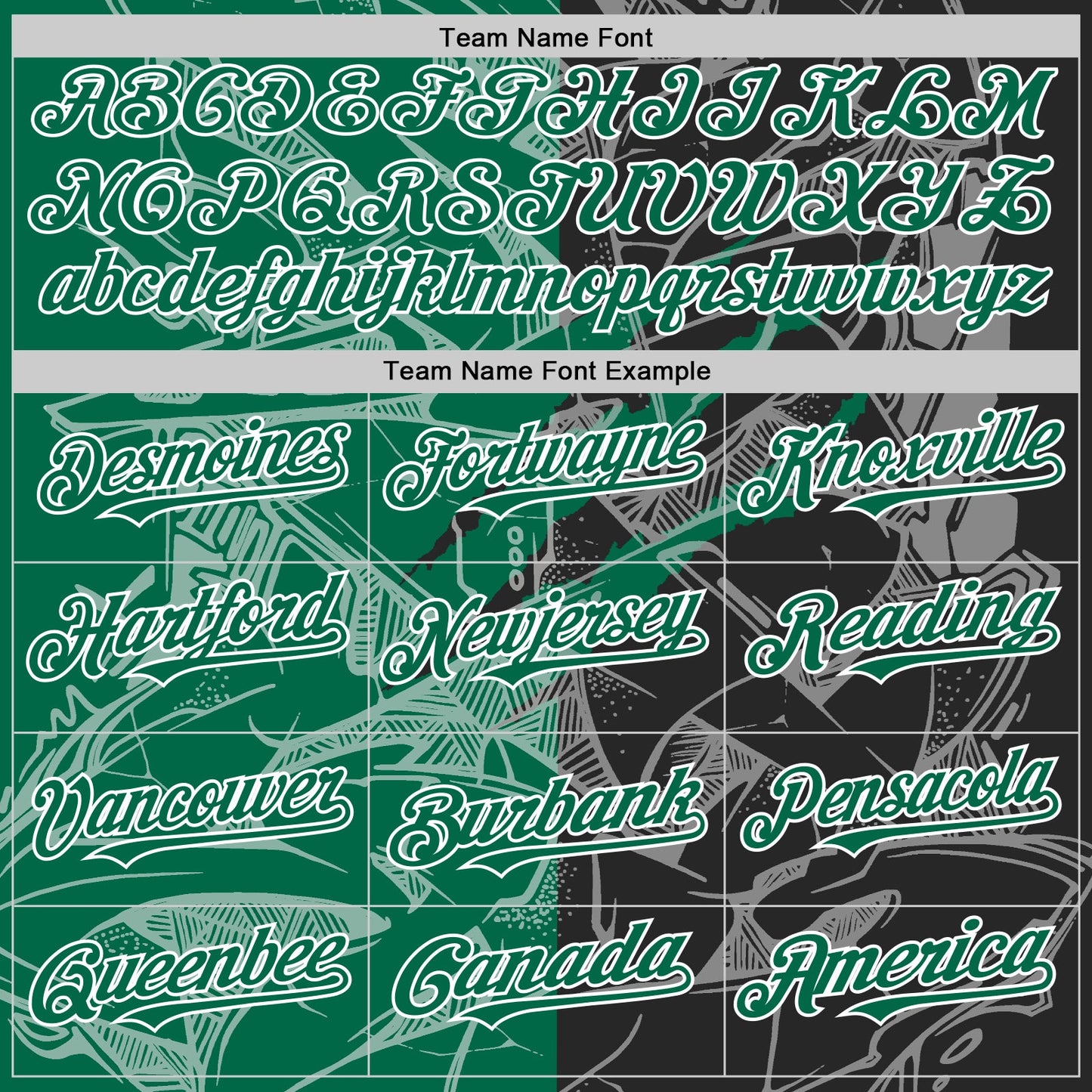 Custom Graffiti Pattern Kelly Green Black-White Scratch Bomber Full-Snap Varsity Letterman Hoodie Jacket view 5
