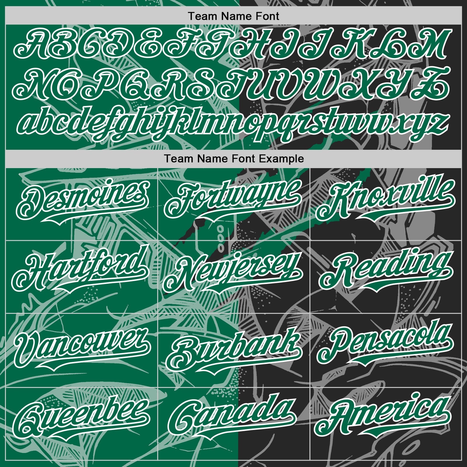 Custom Graffiti Pattern Kelly Green Black-White Scratch Bomber Full-Snap Varsity Letterman Hoodie Jacket view 5