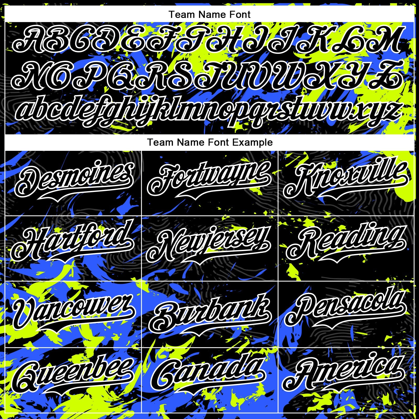 Custom Black Neon Green Royal-White Splash Bomber Full-Snap Varsity Letterman Hoodie Jacket view 5