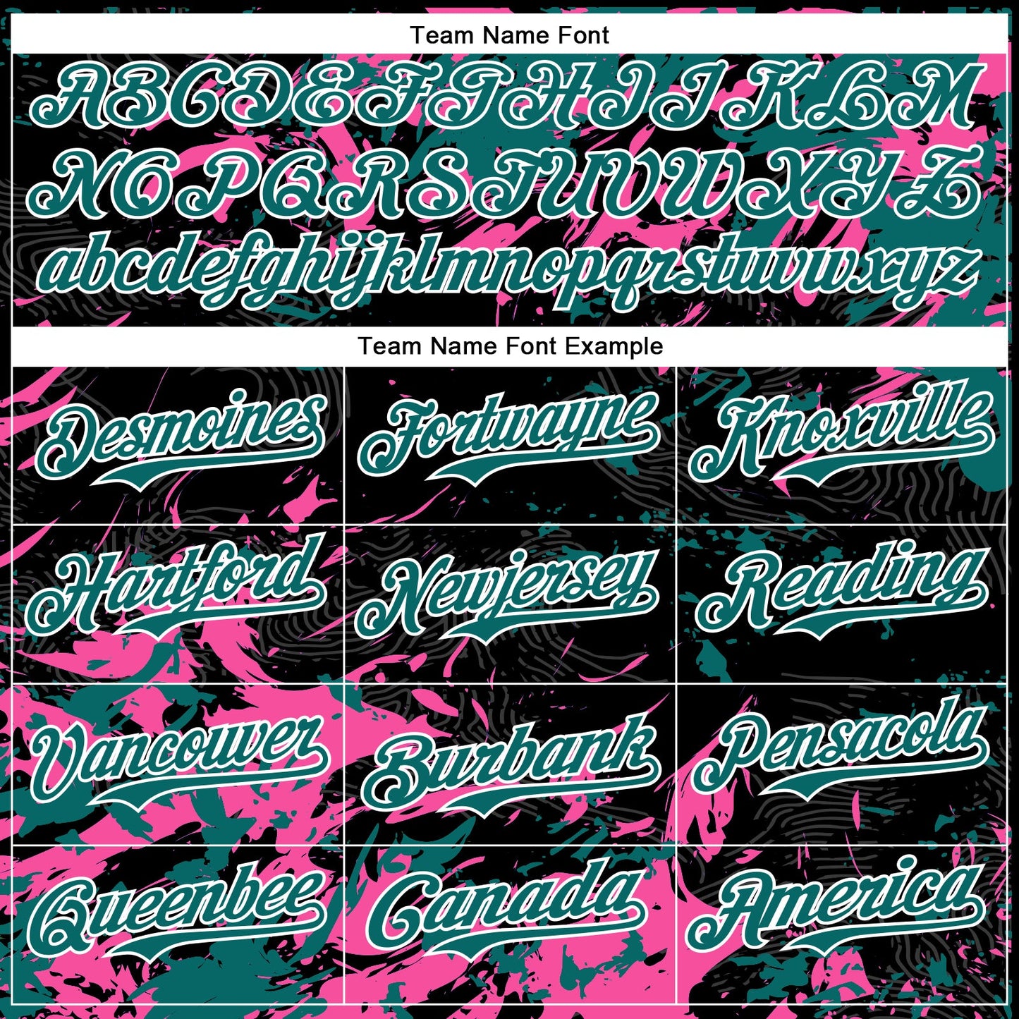 Custom Black Teal Pink-White Splash Bomber Full-Snap Varsity Letterman Hoodie Jacket view 5