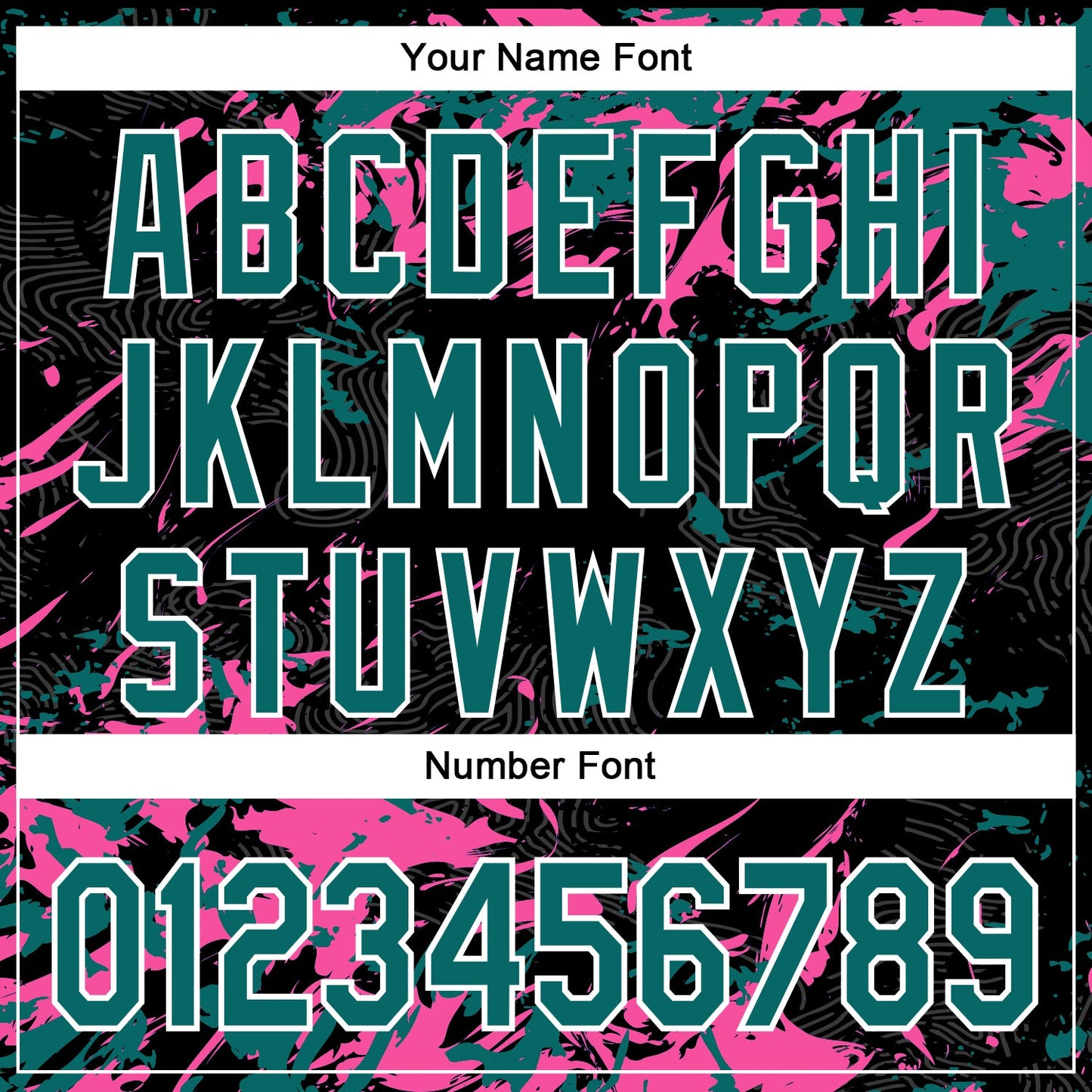 Custom Black Teal Pink-White Splash Bomber Full-Snap Varsity Letterman Hoodie Jacket view 6