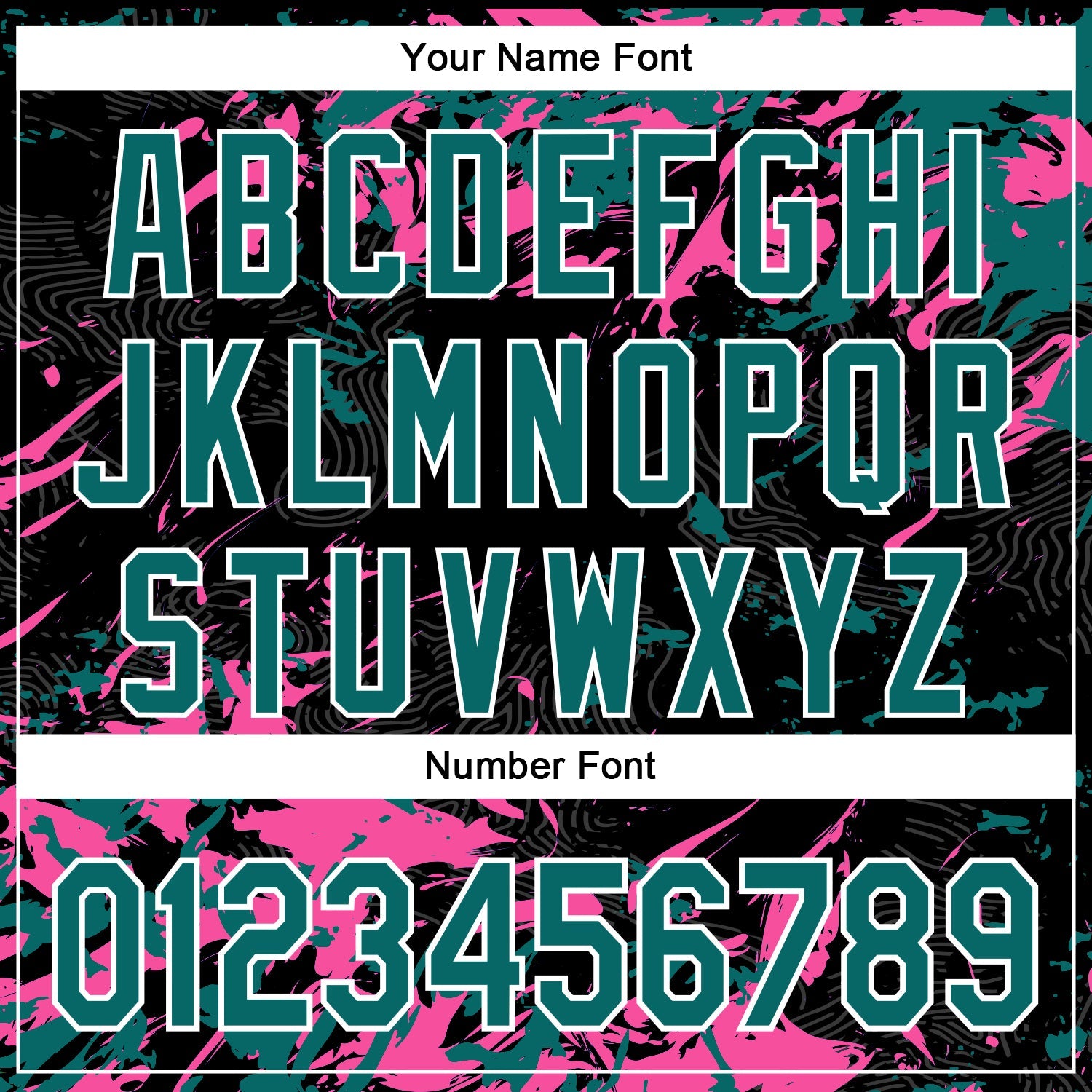 Custom Black Teal Pink-White Splash Bomber Full-Snap Varsity Letterman Hoodie Jacket view 6