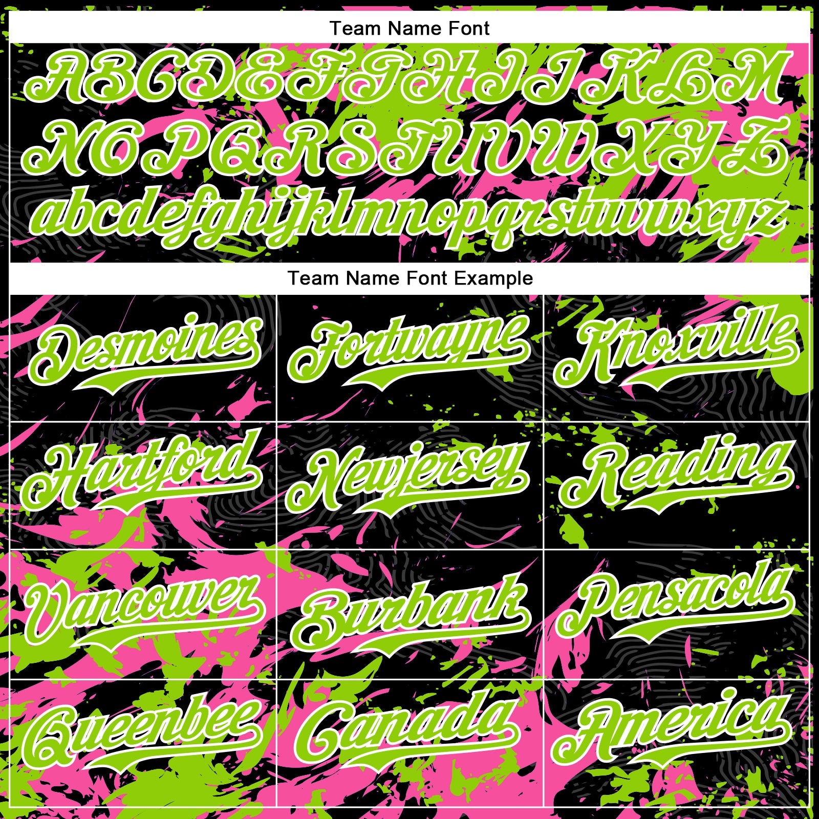 Custom Black Neon Green Pink-White Splash Bomber Full-Snap Varsity Letterman Hoodie Jacket view 5